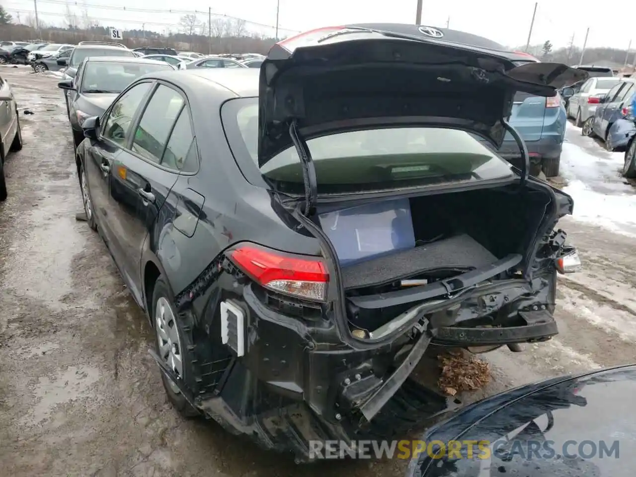 3 Photograph of a damaged car JTDDPRAE1LJ009249 TOYOTA COROLLA 2020