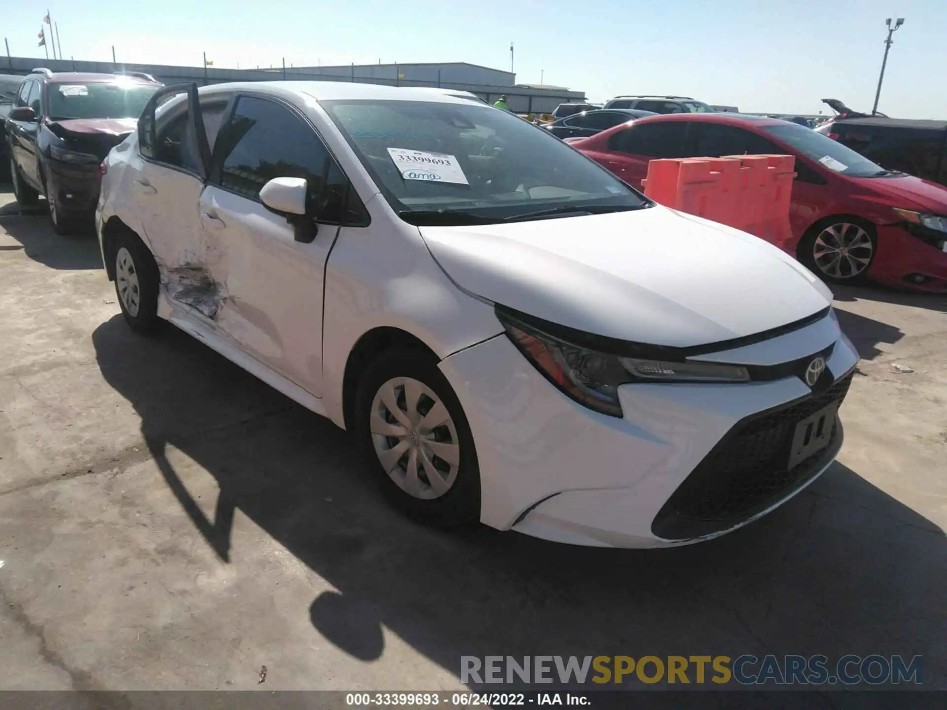 1 Photograph of a damaged car JTDDPRAE1LJ011700 TOYOTA COROLLA 2020