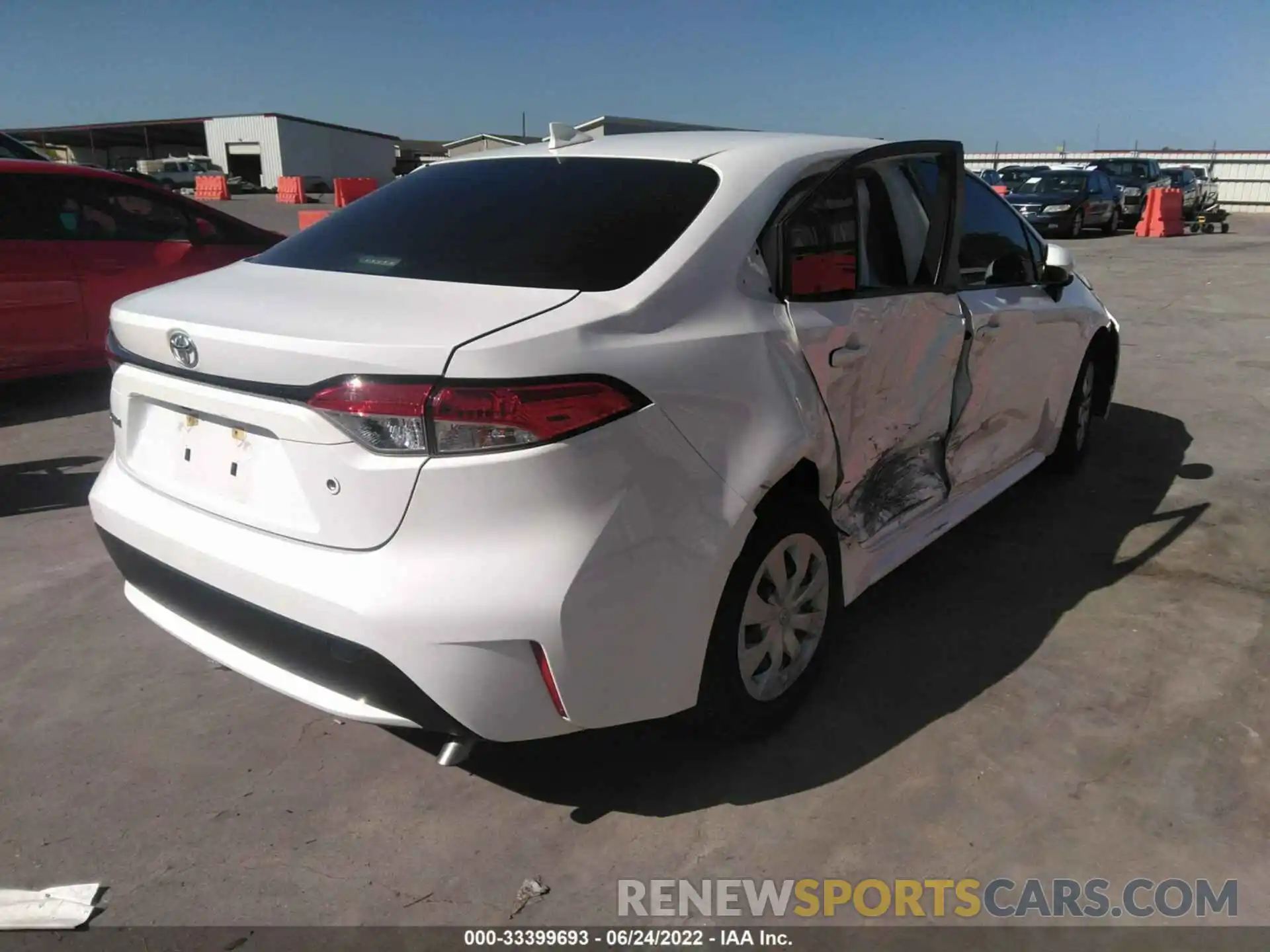 4 Photograph of a damaged car JTDDPRAE1LJ011700 TOYOTA COROLLA 2020