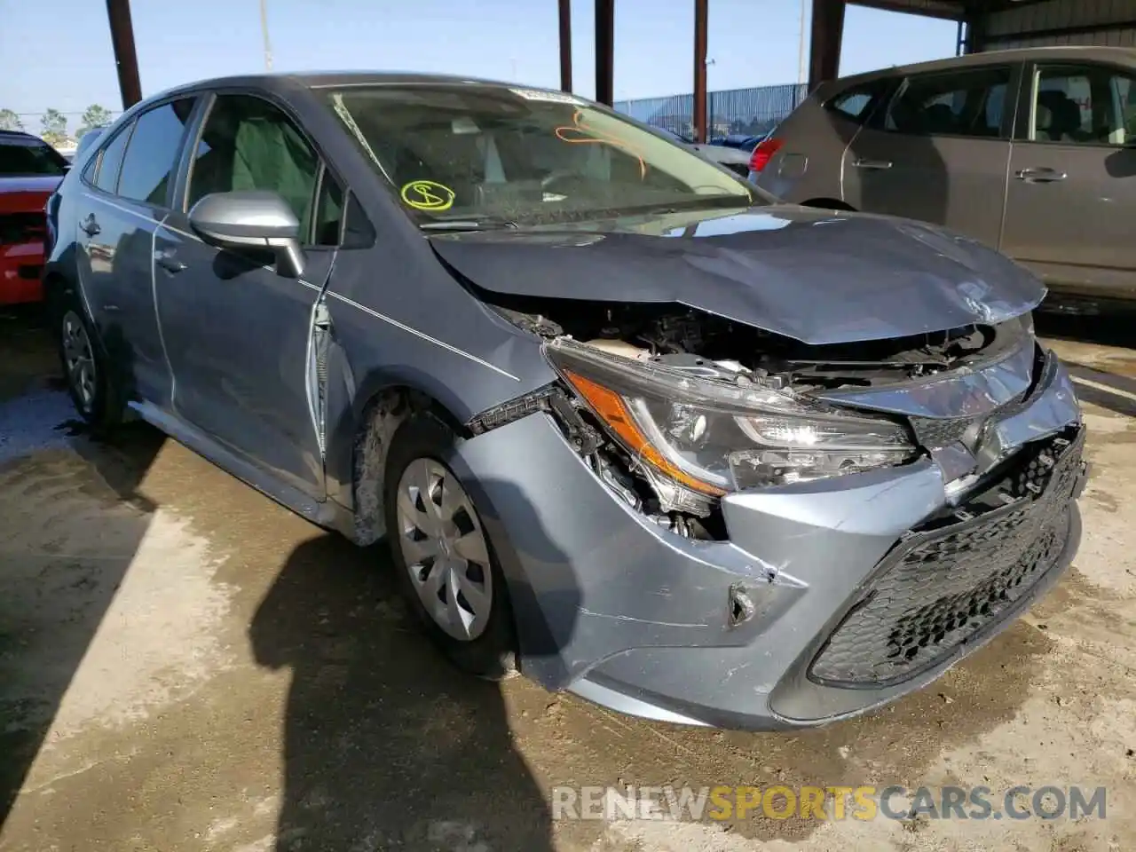 1 Photograph of a damaged car JTDDPRAE1LJ014466 TOYOTA COROLLA 2020