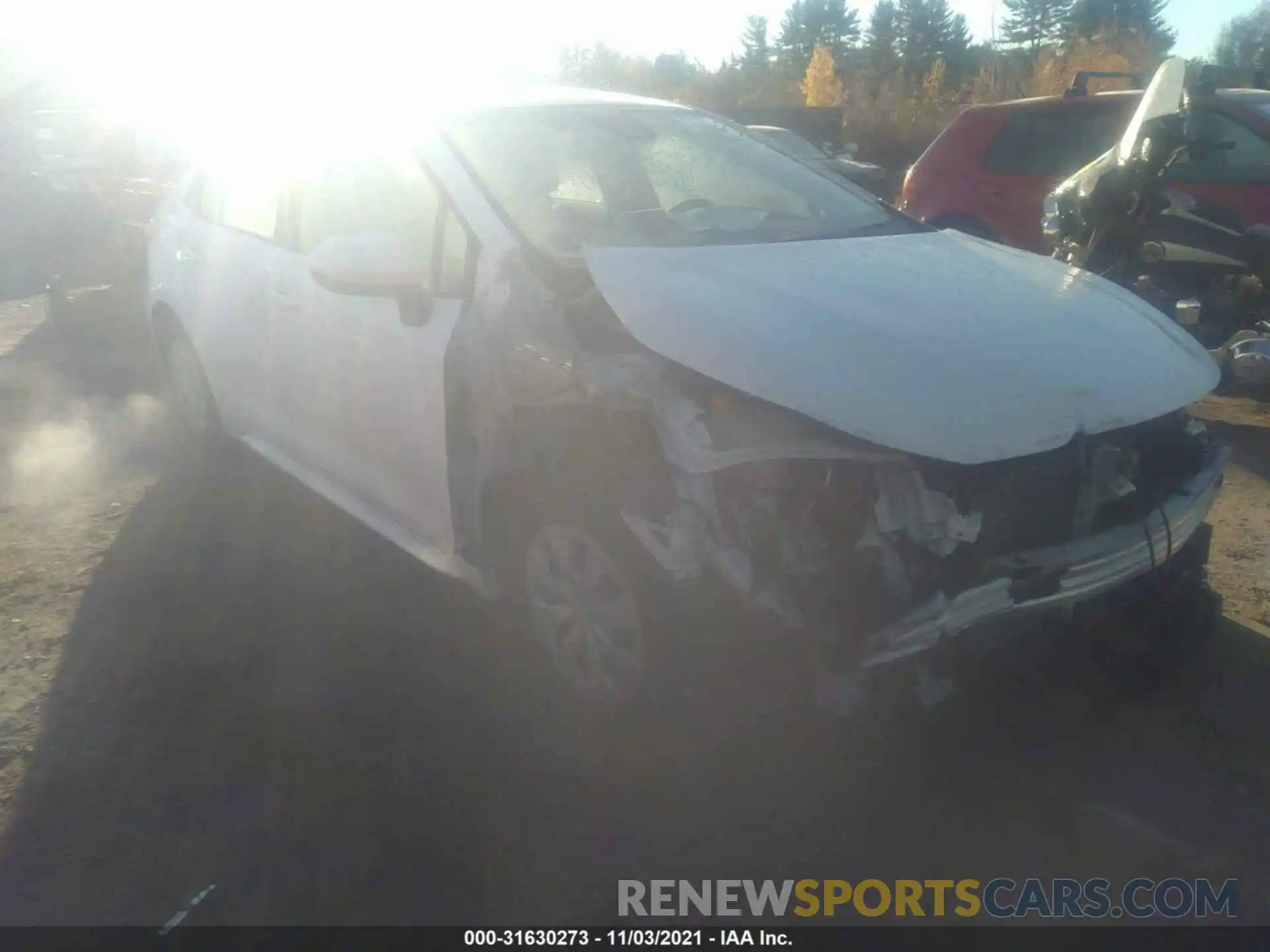 1 Photograph of a damaged car JTDDPRAE1LJ034524 TOYOTA COROLLA 2020