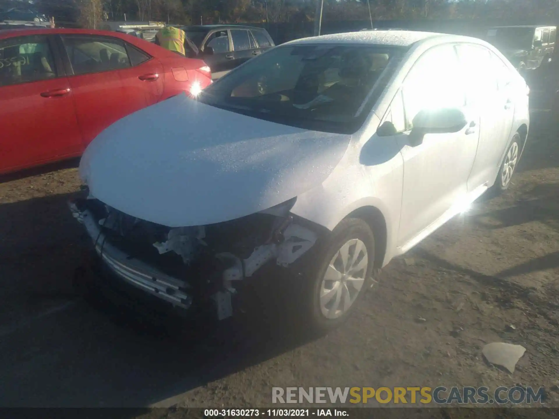 2 Photograph of a damaged car JTDDPRAE1LJ034524 TOYOTA COROLLA 2020