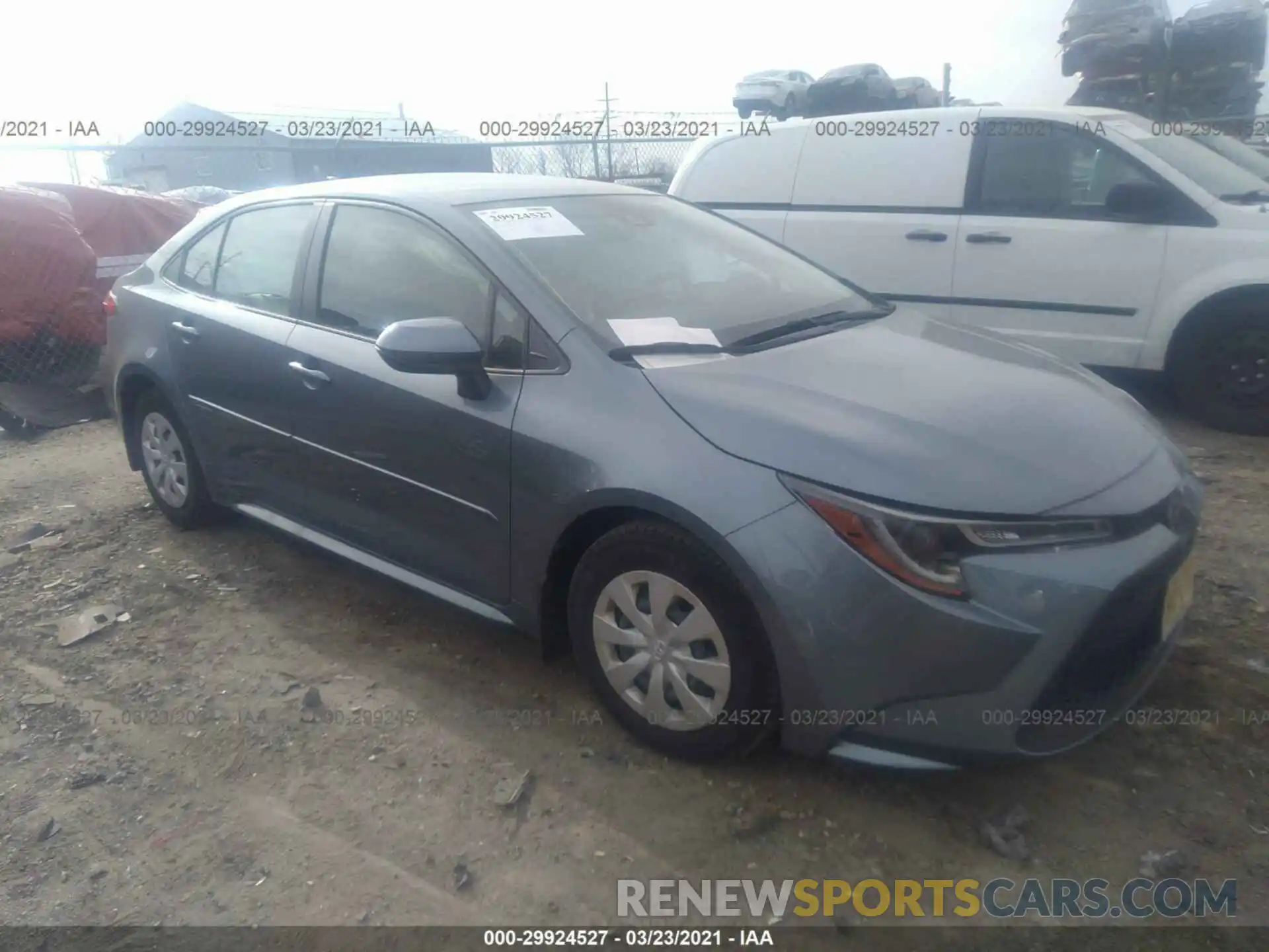 1 Photograph of a damaged car JTDDPRAE1LJ052568 TOYOTA COROLLA 2020