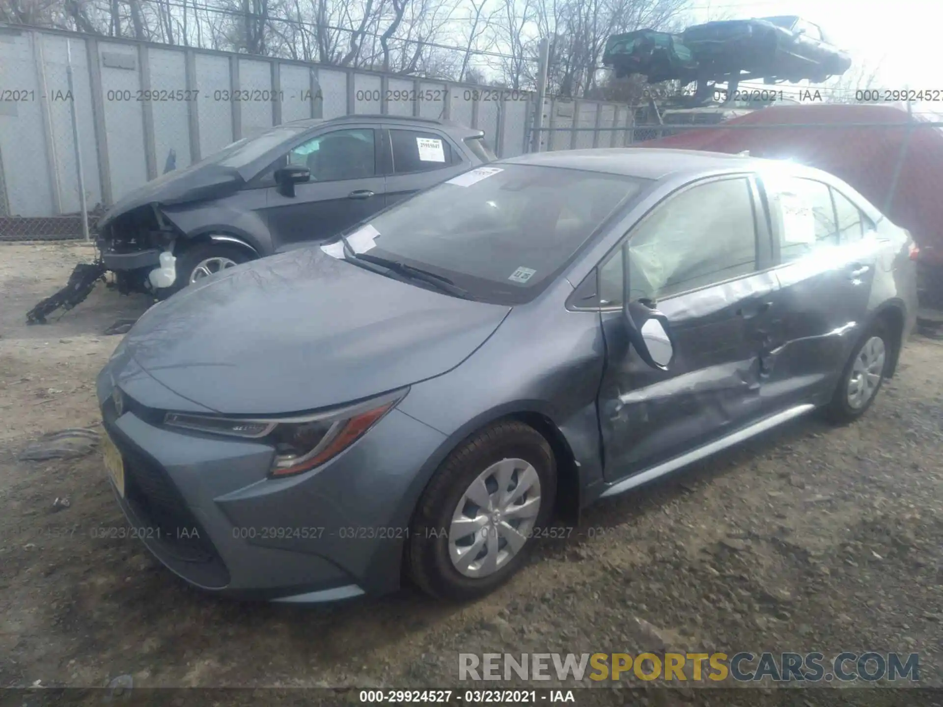 2 Photograph of a damaged car JTDDPRAE1LJ052568 TOYOTA COROLLA 2020