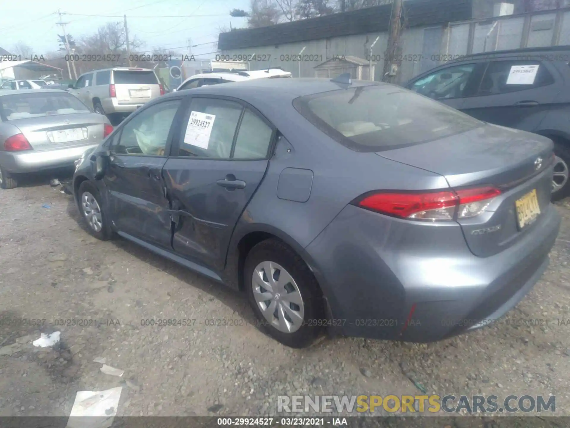 3 Photograph of a damaged car JTDDPRAE1LJ052568 TOYOTA COROLLA 2020