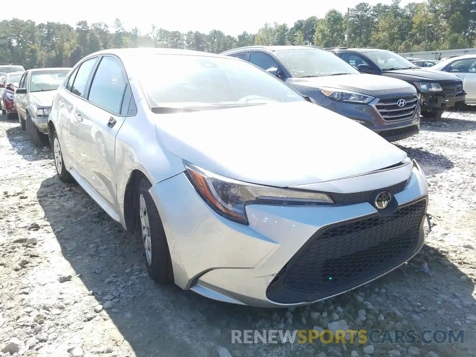 1 Photograph of a damaged car JTDDPRAE1LJ060170 TOYOTA COROLLA 2020