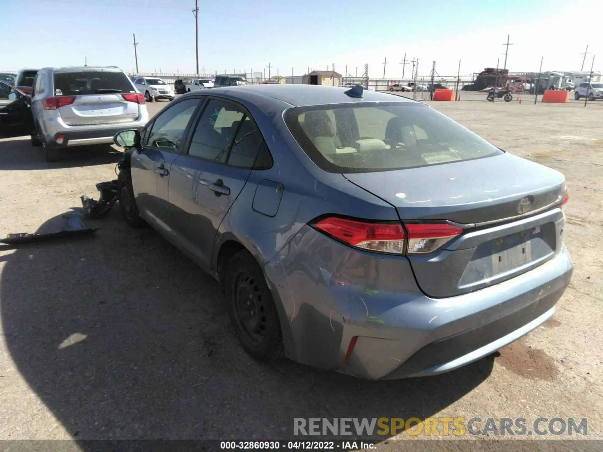 3 Photograph of a damaged car JTDDPRAE1LJ062307 TOYOTA COROLLA 2020