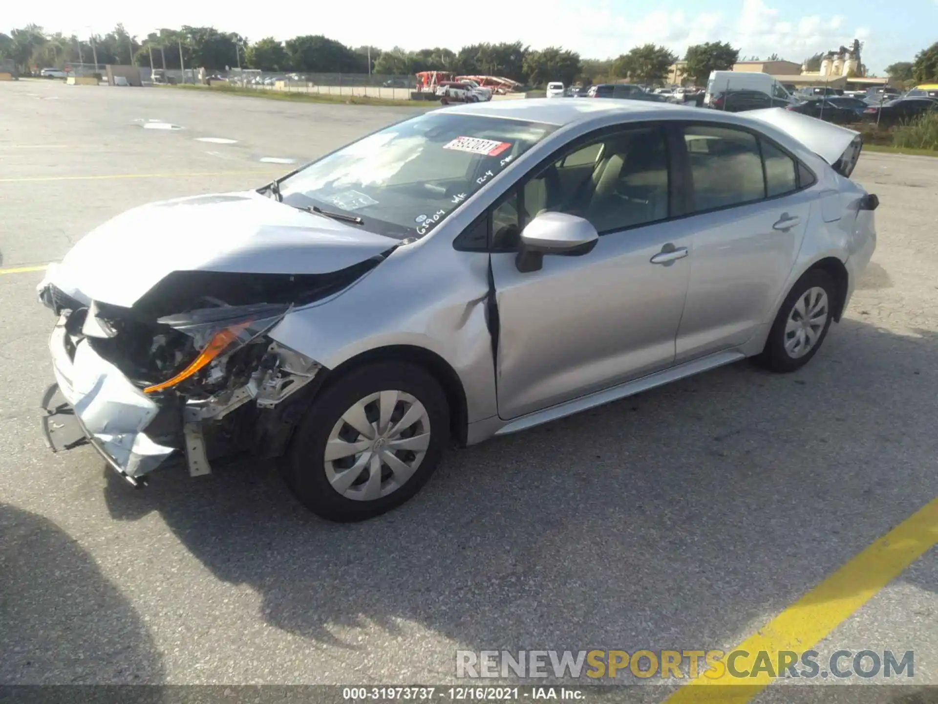 2 Photograph of a damaged car JTDDPRAE1LJ065904 TOYOTA COROLLA 2020