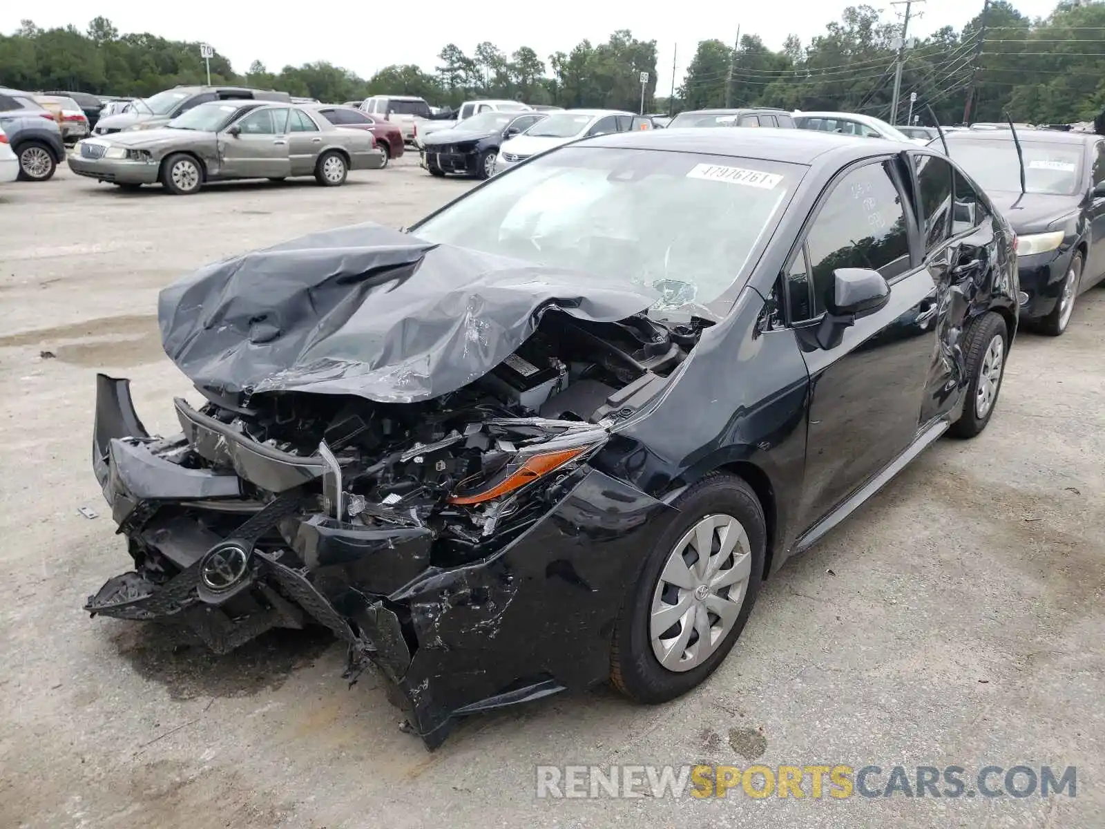 2 Photograph of a damaged car JTDDPRAE1LJ081780 TOYOTA COROLLA 2020