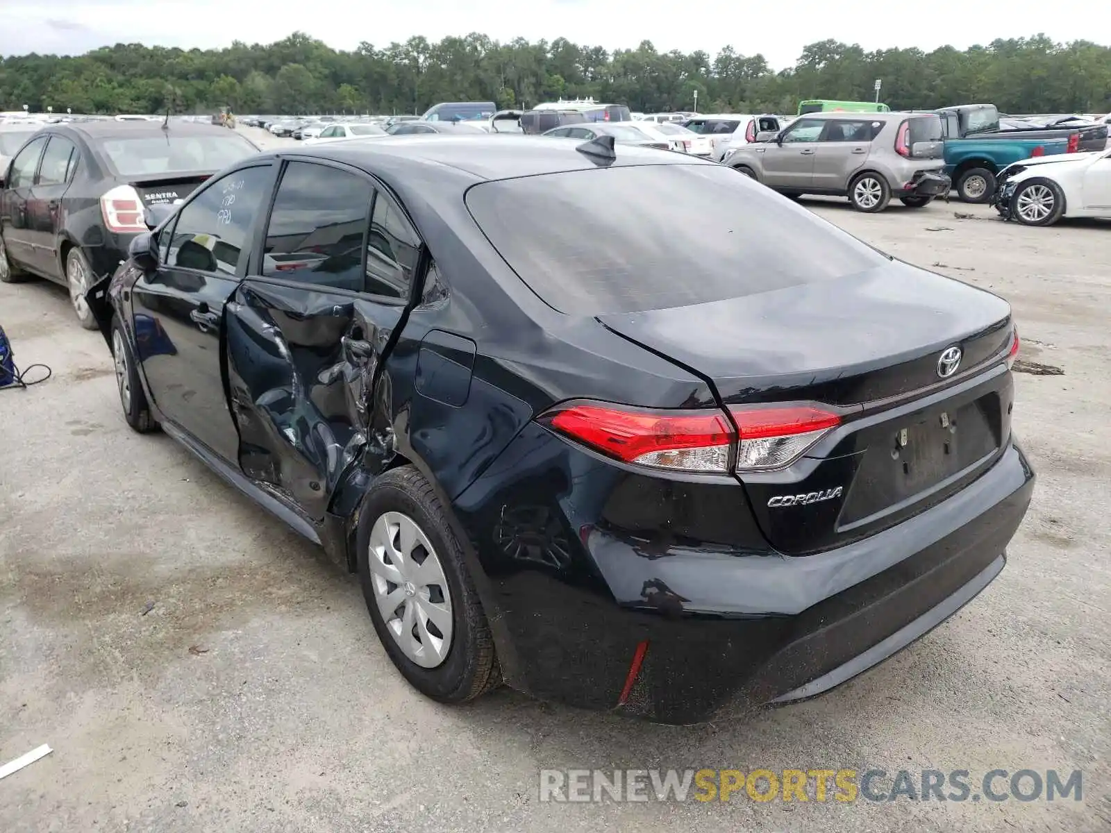 3 Photograph of a damaged car JTDDPRAE1LJ081780 TOYOTA COROLLA 2020