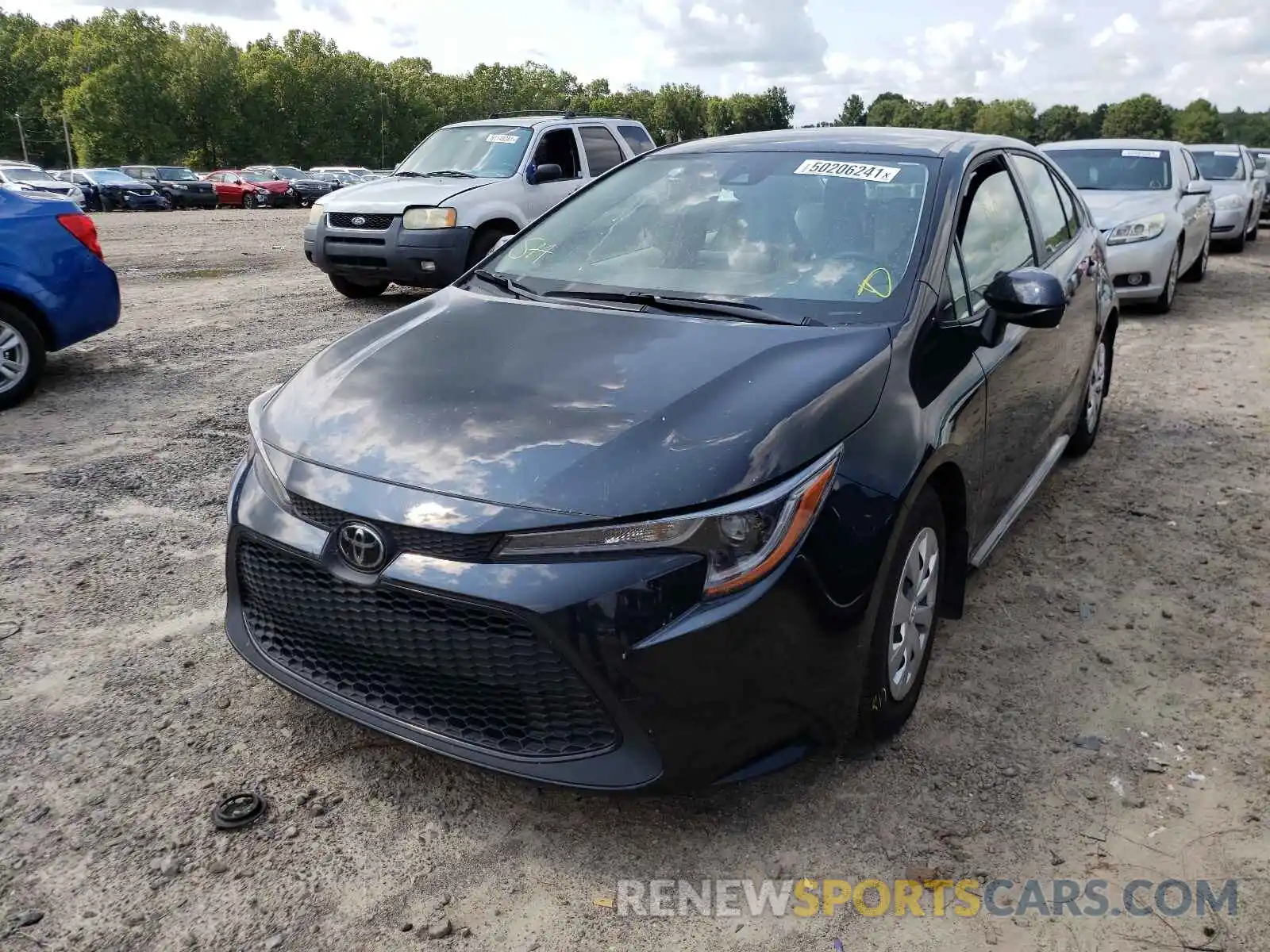 2 Photograph of a damaged car JTDDPRAE1LJ106242 TOYOTA COROLLA 2020