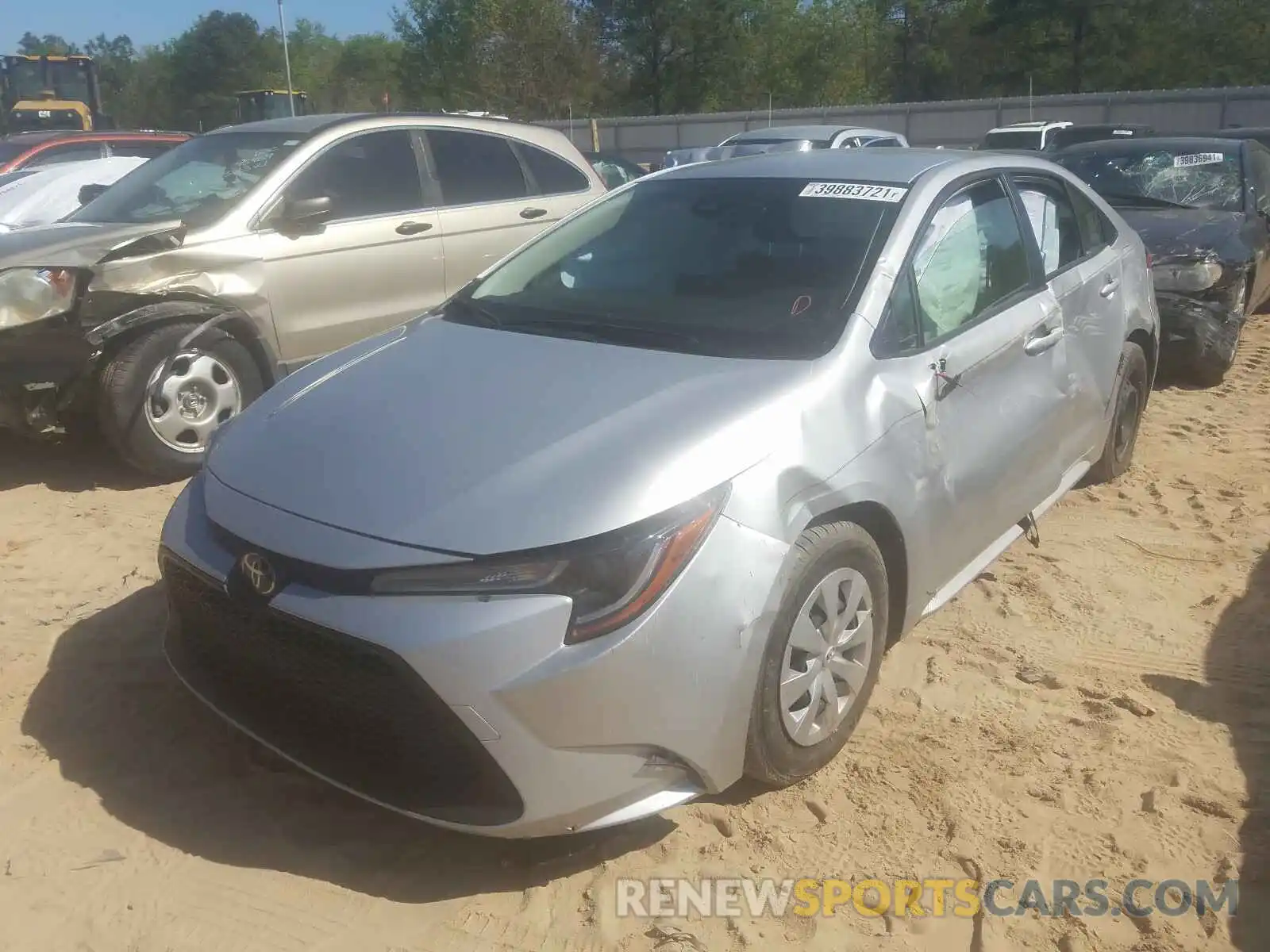 2 Photograph of a damaged car JTDDPRAE2LJ002181 TOYOTA COROLLA 2020