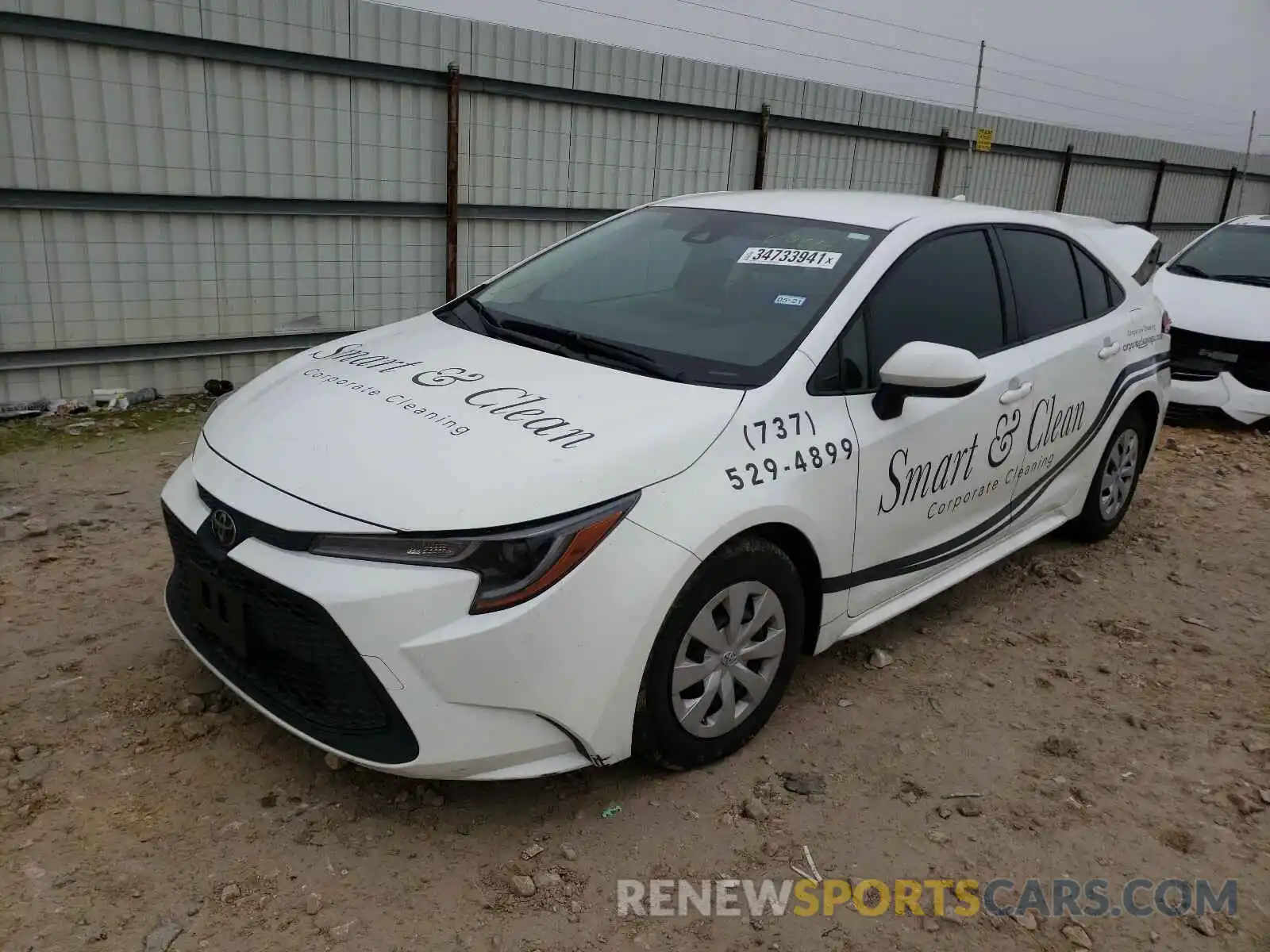 2 Photograph of a damaged car JTDDPRAE2LJ006618 TOYOTA COROLLA 2020