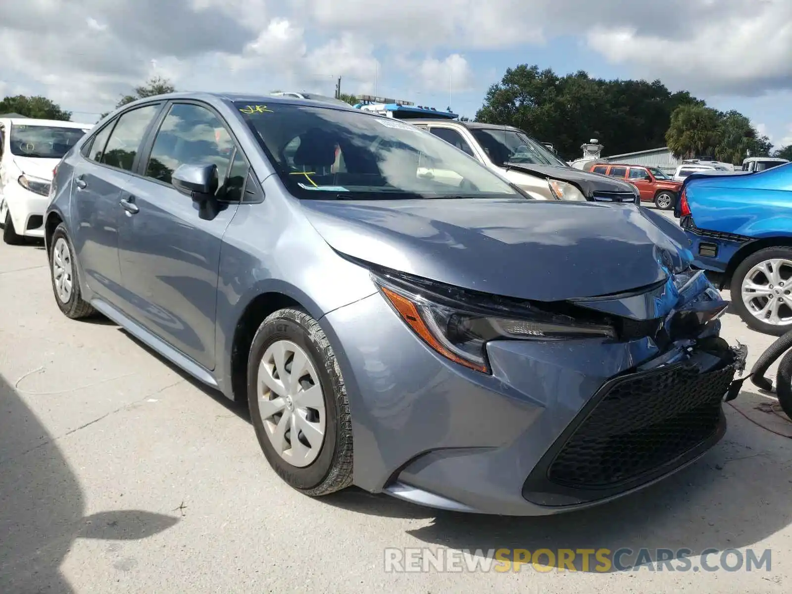 1 Photograph of a damaged car JTDDPRAE2LJ014038 TOYOTA COROLLA 2020