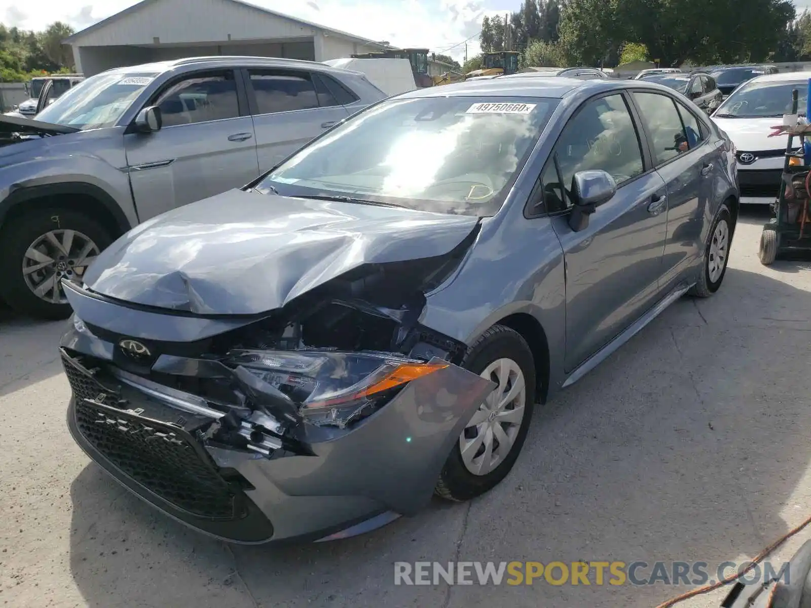 2 Photograph of a damaged car JTDDPRAE2LJ014038 TOYOTA COROLLA 2020