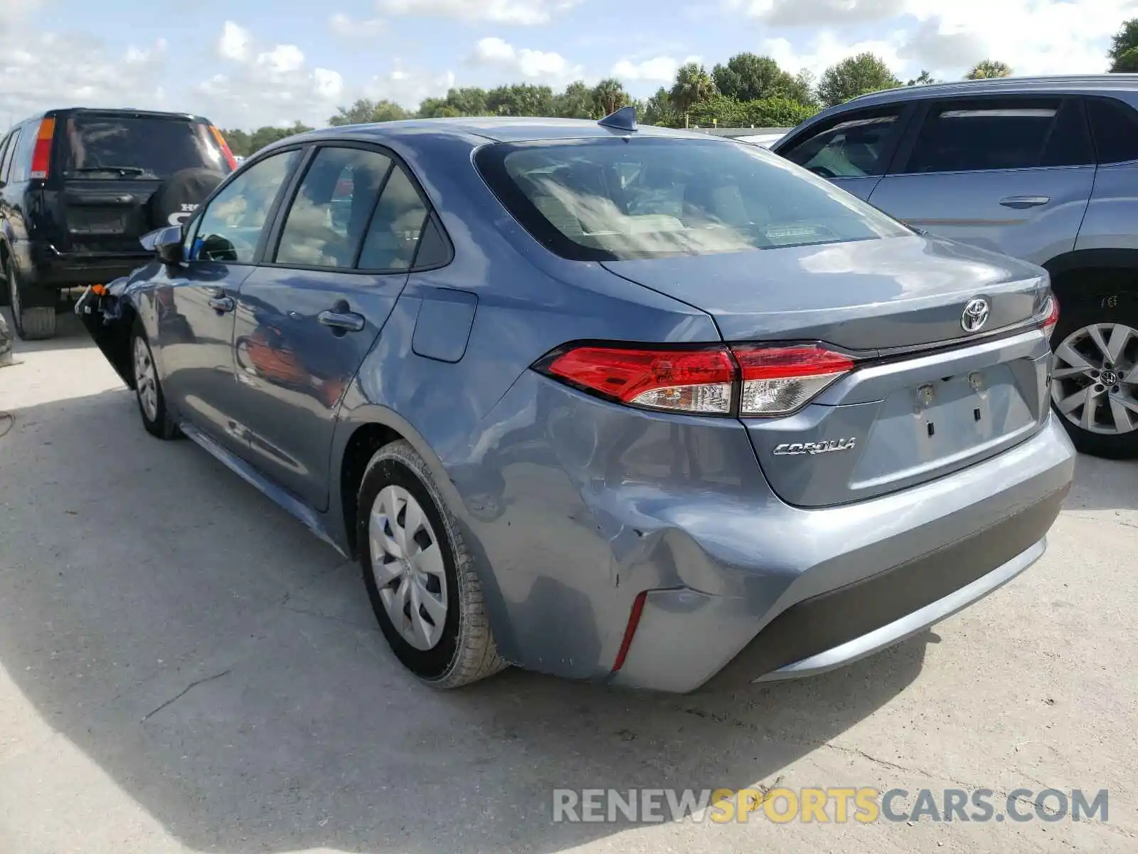 3 Photograph of a damaged car JTDDPRAE2LJ014038 TOYOTA COROLLA 2020