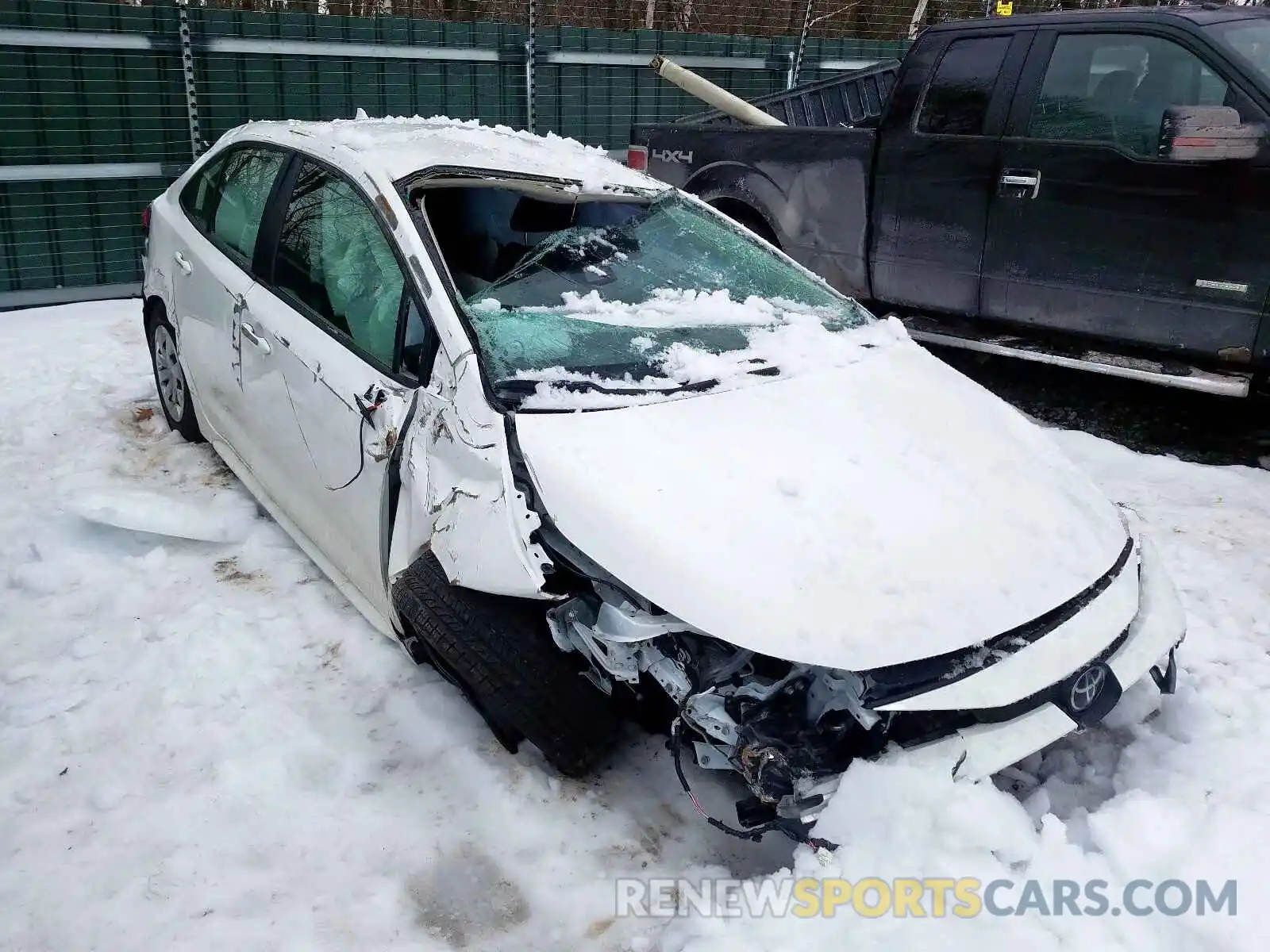 1 Photograph of a damaged car JTDDPRAE2LJ014380 TOYOTA COROLLA 2020