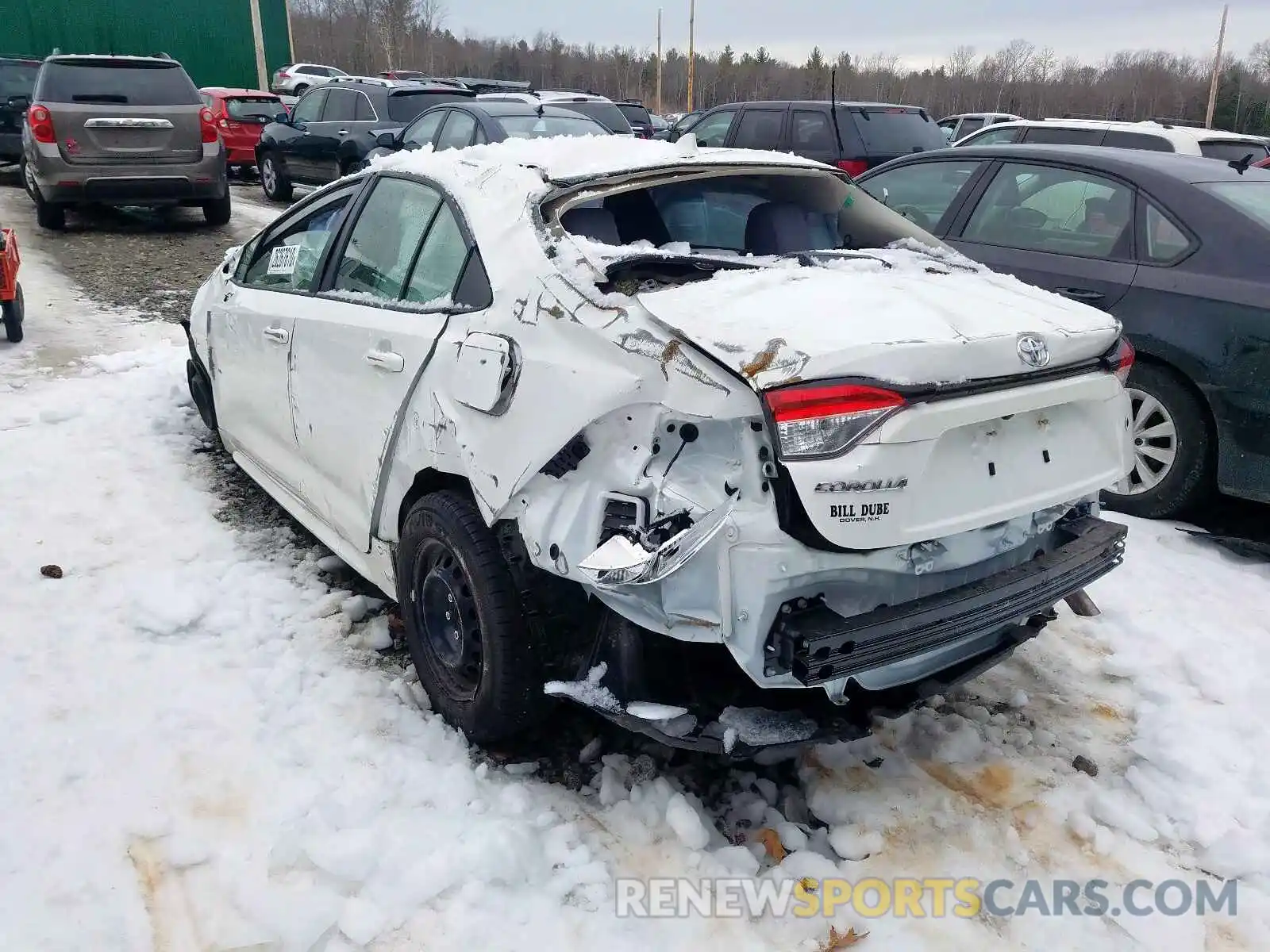 3 Photograph of a damaged car JTDDPRAE2LJ014380 TOYOTA COROLLA 2020