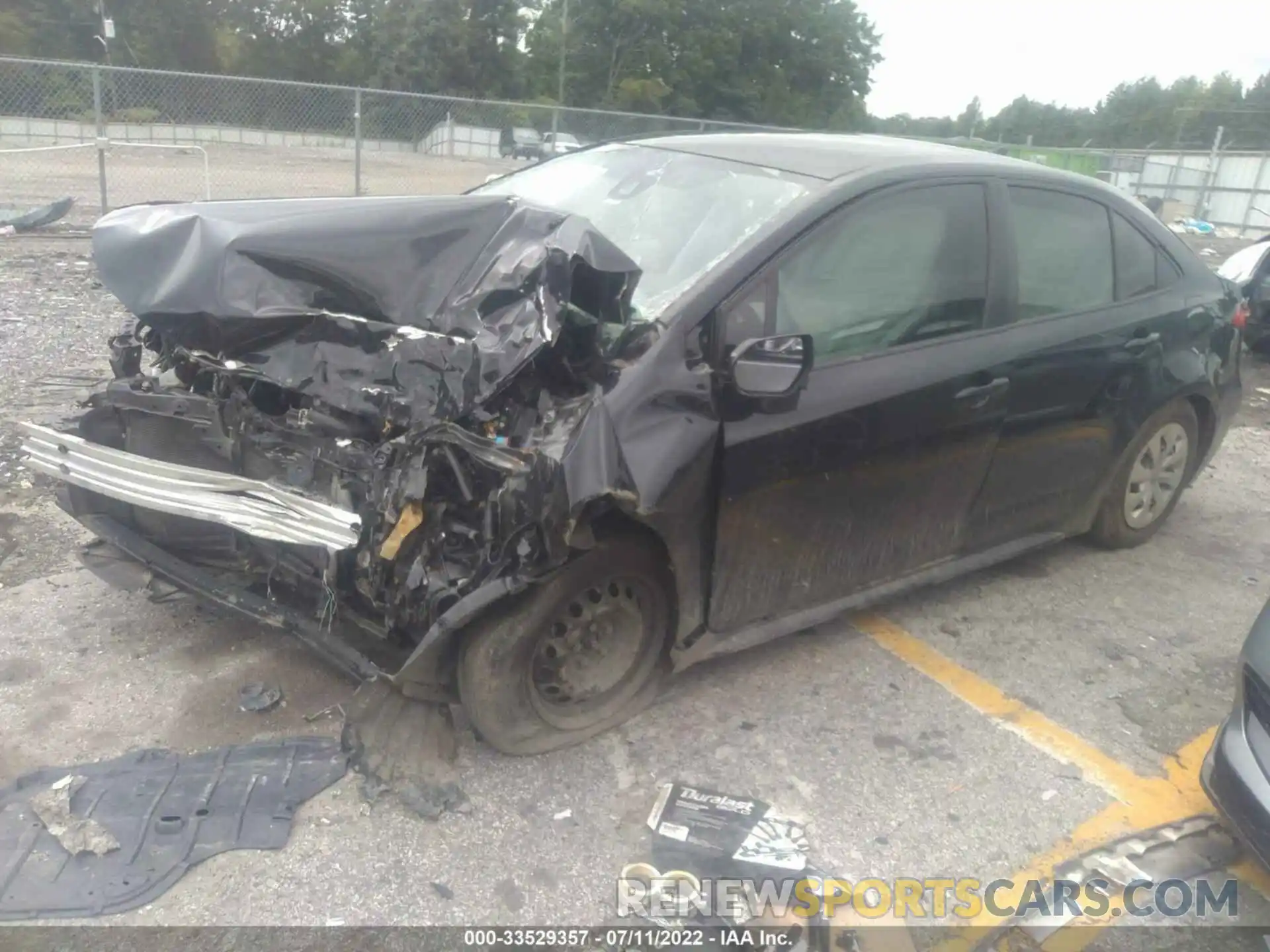 2 Photograph of a damaged car JTDDPRAE2LJ031423 TOYOTA COROLLA 2020