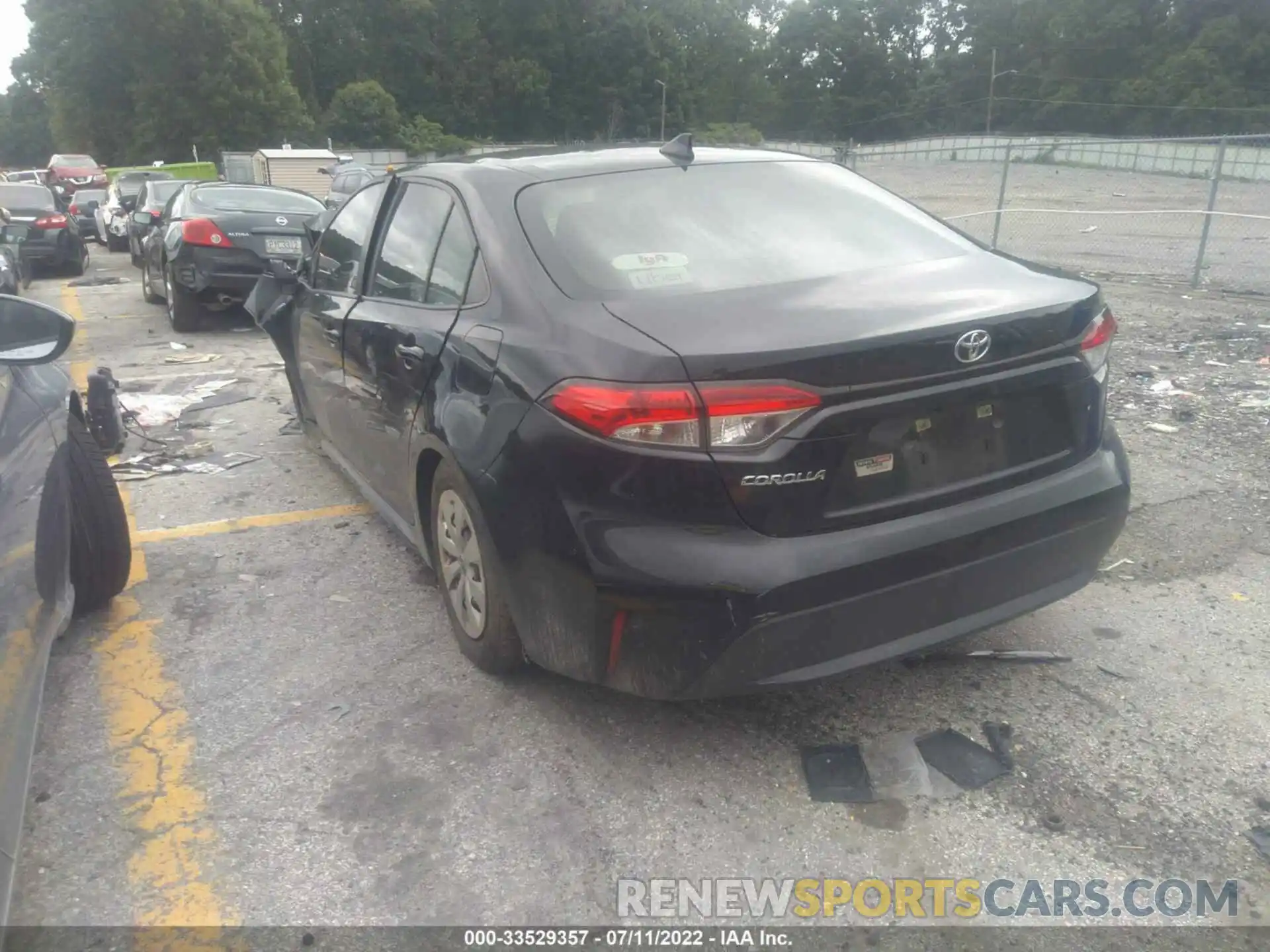 3 Photograph of a damaged car JTDDPRAE2LJ031423 TOYOTA COROLLA 2020