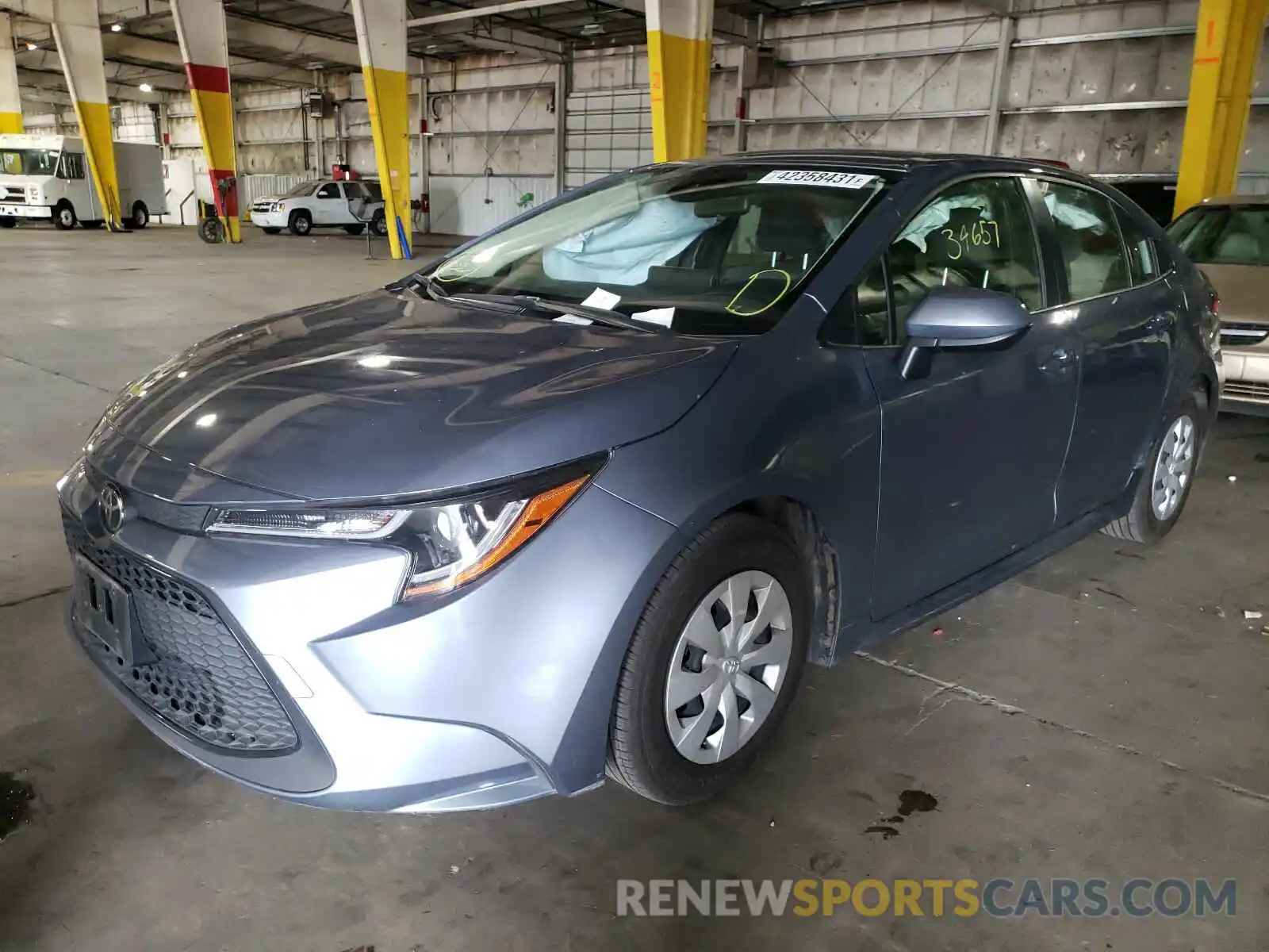 2 Photograph of a damaged car JTDDPRAE2LJ043829 TOYOTA COROLLA 2020