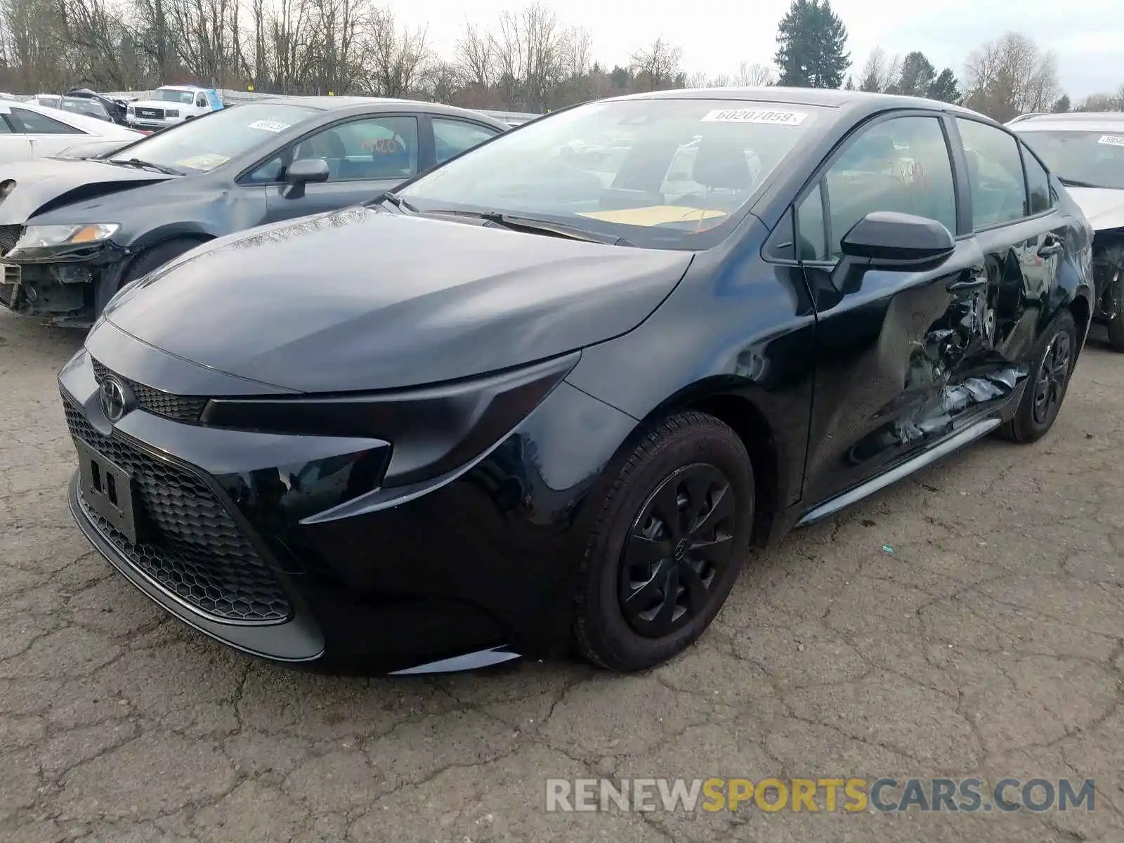 2 Photograph of a damaged car JTDDPRAE2LJ054703 TOYOTA COROLLA 2020