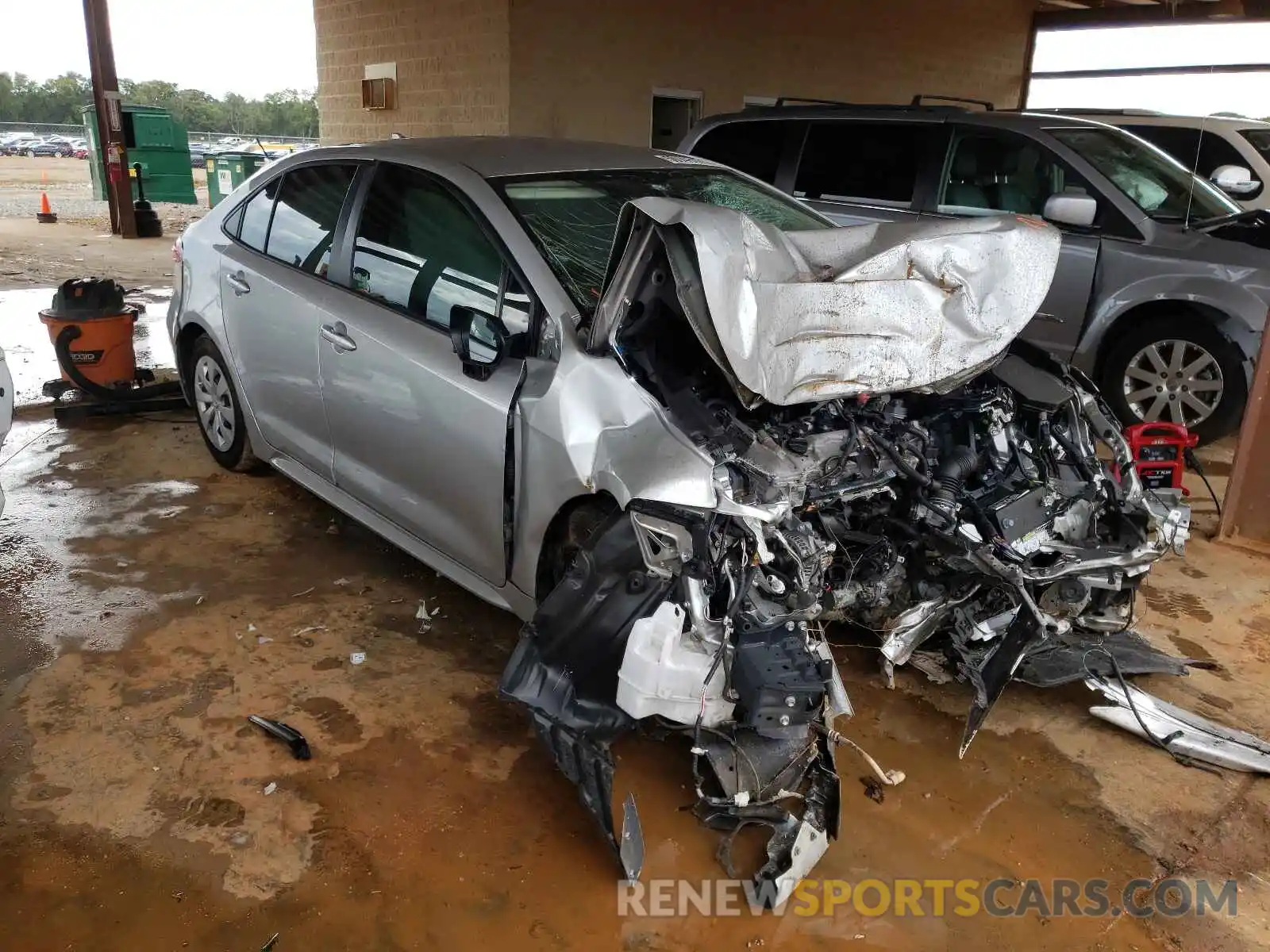 1 Photograph of a damaged car JTDDPRAE2LJ067970 TOYOTA COROLLA 2020