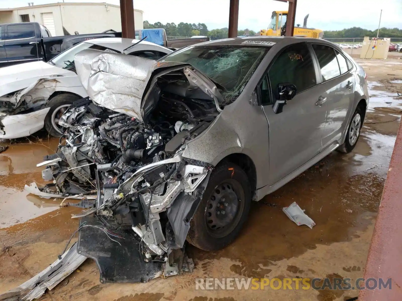 2 Photograph of a damaged car JTDDPRAE2LJ067970 TOYOTA COROLLA 2020