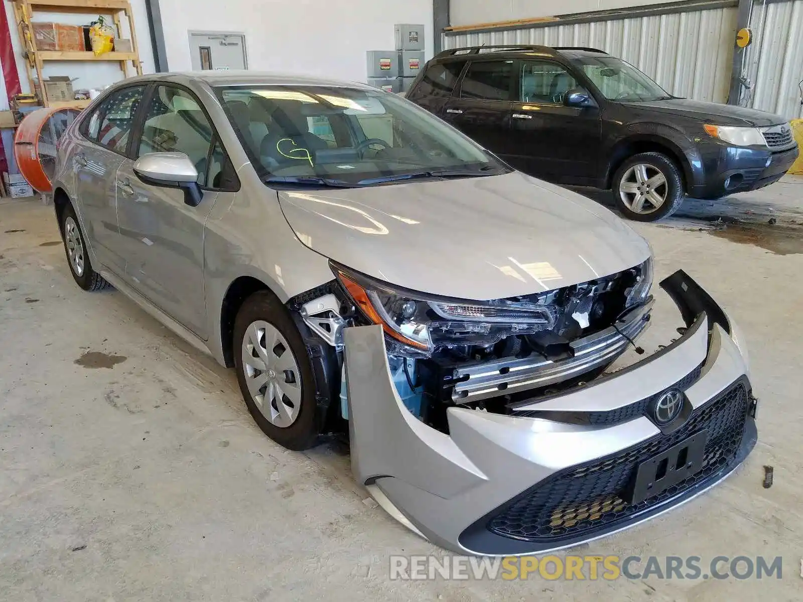 1 Photograph of a damaged car JTDDPRAE2LJ072117 TOYOTA COROLLA 2020