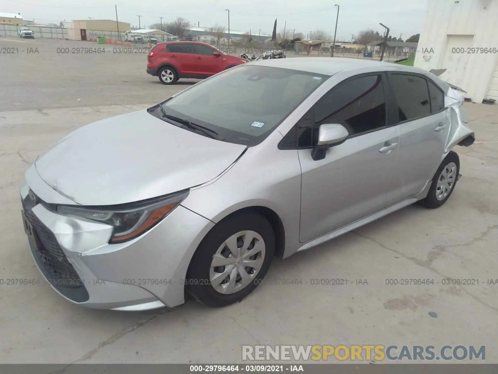 2 Photograph of a damaged car JTDDPRAE2LJ073056 TOYOTA COROLLA 2020