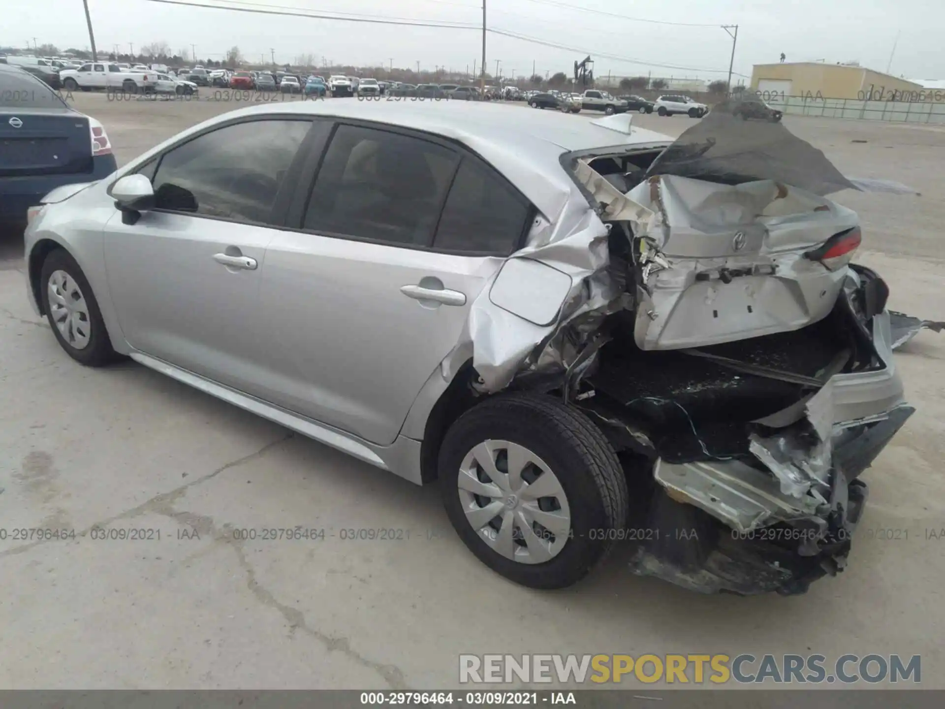 3 Photograph of a damaged car JTDDPRAE2LJ073056 TOYOTA COROLLA 2020