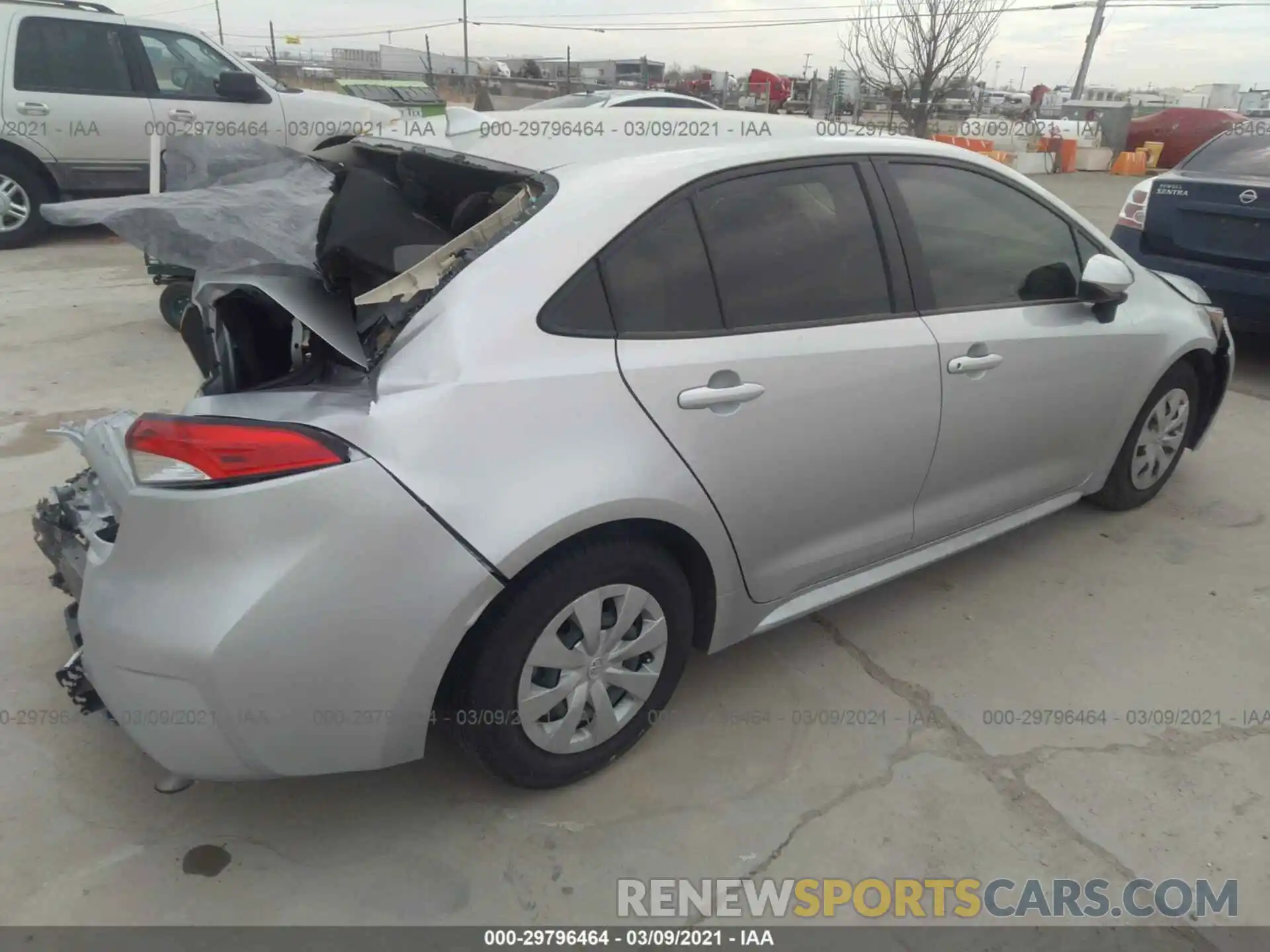 4 Photograph of a damaged car JTDDPRAE2LJ073056 TOYOTA COROLLA 2020