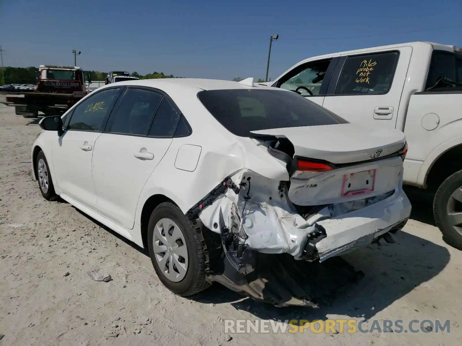 3 Photograph of a damaged car JTDDPRAE2LJ078631 TOYOTA COROLLA 2020