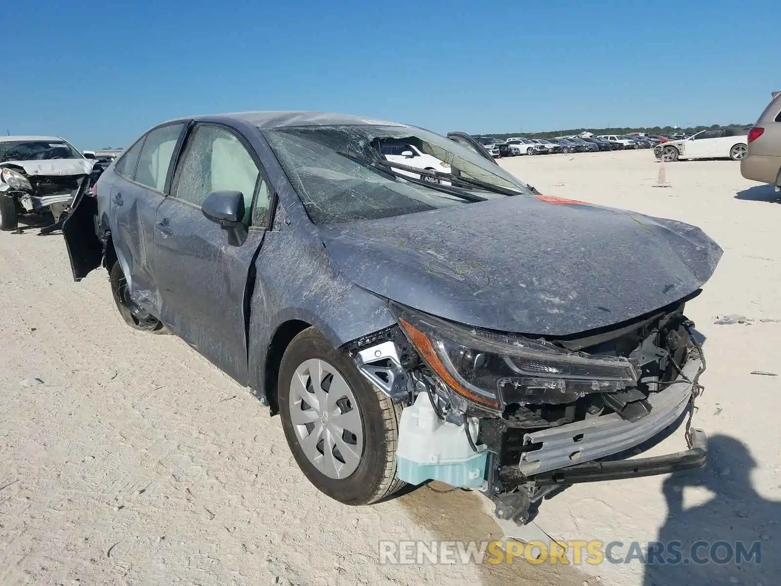 1 Photograph of a damaged car JTDDPRAE2LJ115564 TOYOTA COROLLA 2020