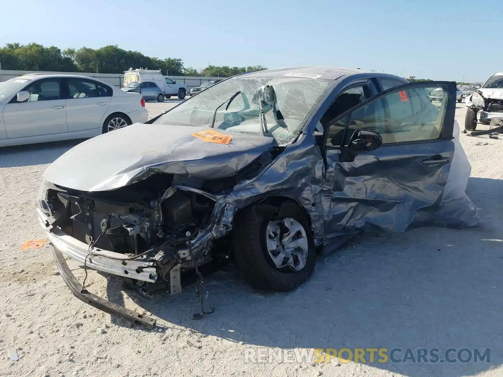 2 Photograph of a damaged car JTDDPRAE2LJ115564 TOYOTA COROLLA 2020