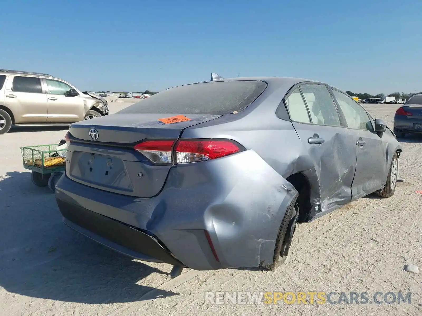 4 Photograph of a damaged car JTDDPRAE2LJ115564 TOYOTA COROLLA 2020