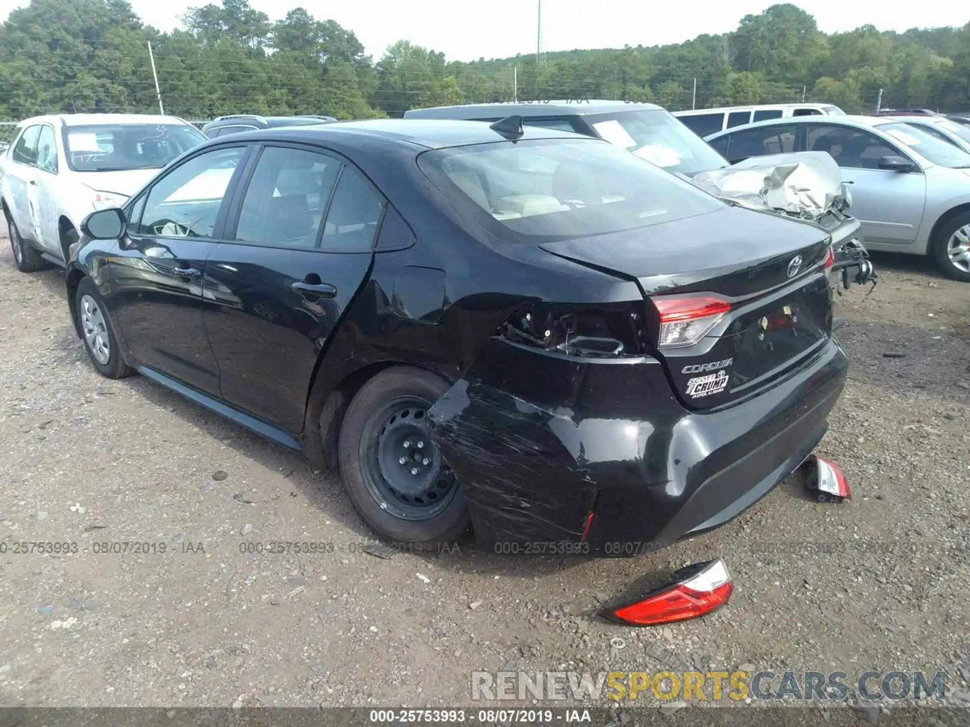 3 Photograph of a damaged car JTDDPRAE3LJ000990 TOYOTA COROLLA 2020