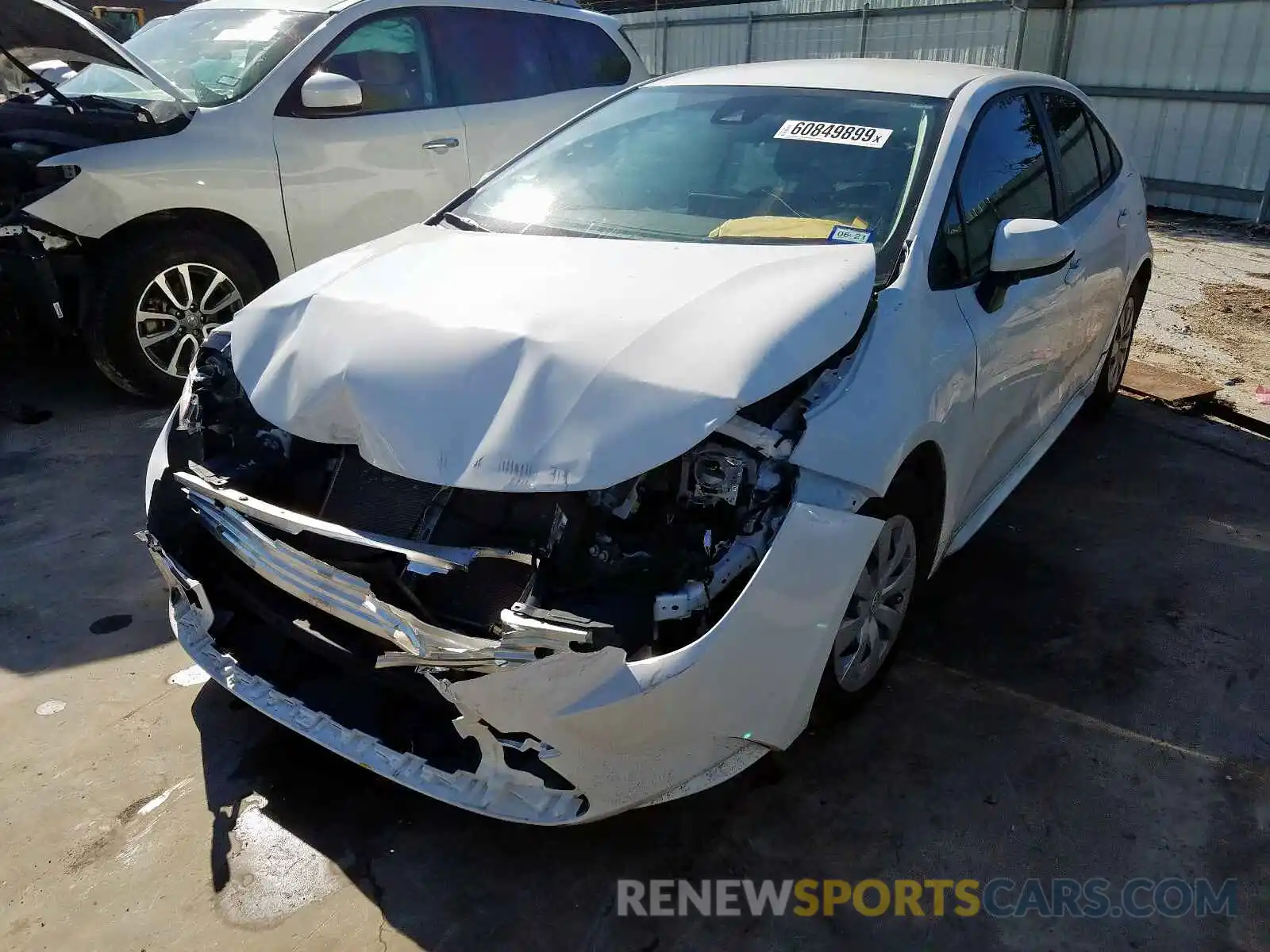 2 Photograph of a damaged car JTDDPRAE3LJ006062 TOYOTA COROLLA 2020