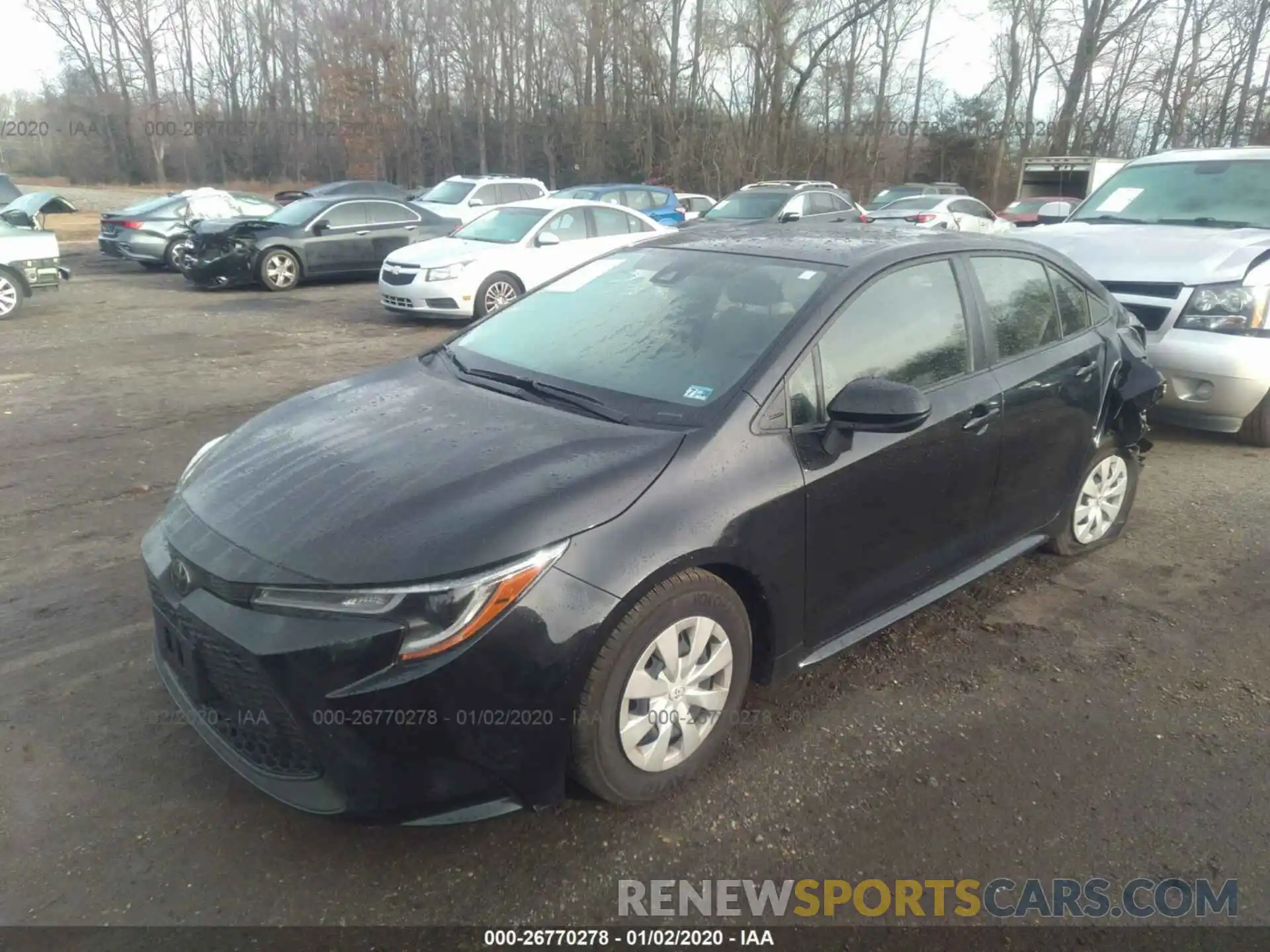 2 Photograph of a damaged car JTDDPRAE3LJ009009 TOYOTA COROLLA 2020