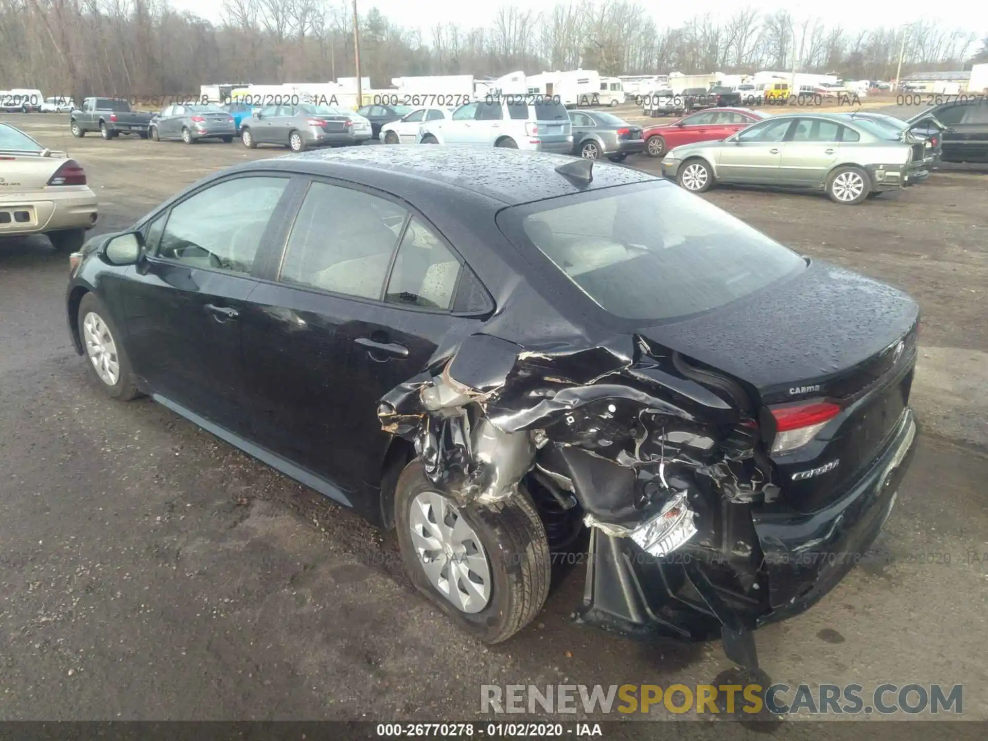 3 Photograph of a damaged car JTDDPRAE3LJ009009 TOYOTA COROLLA 2020