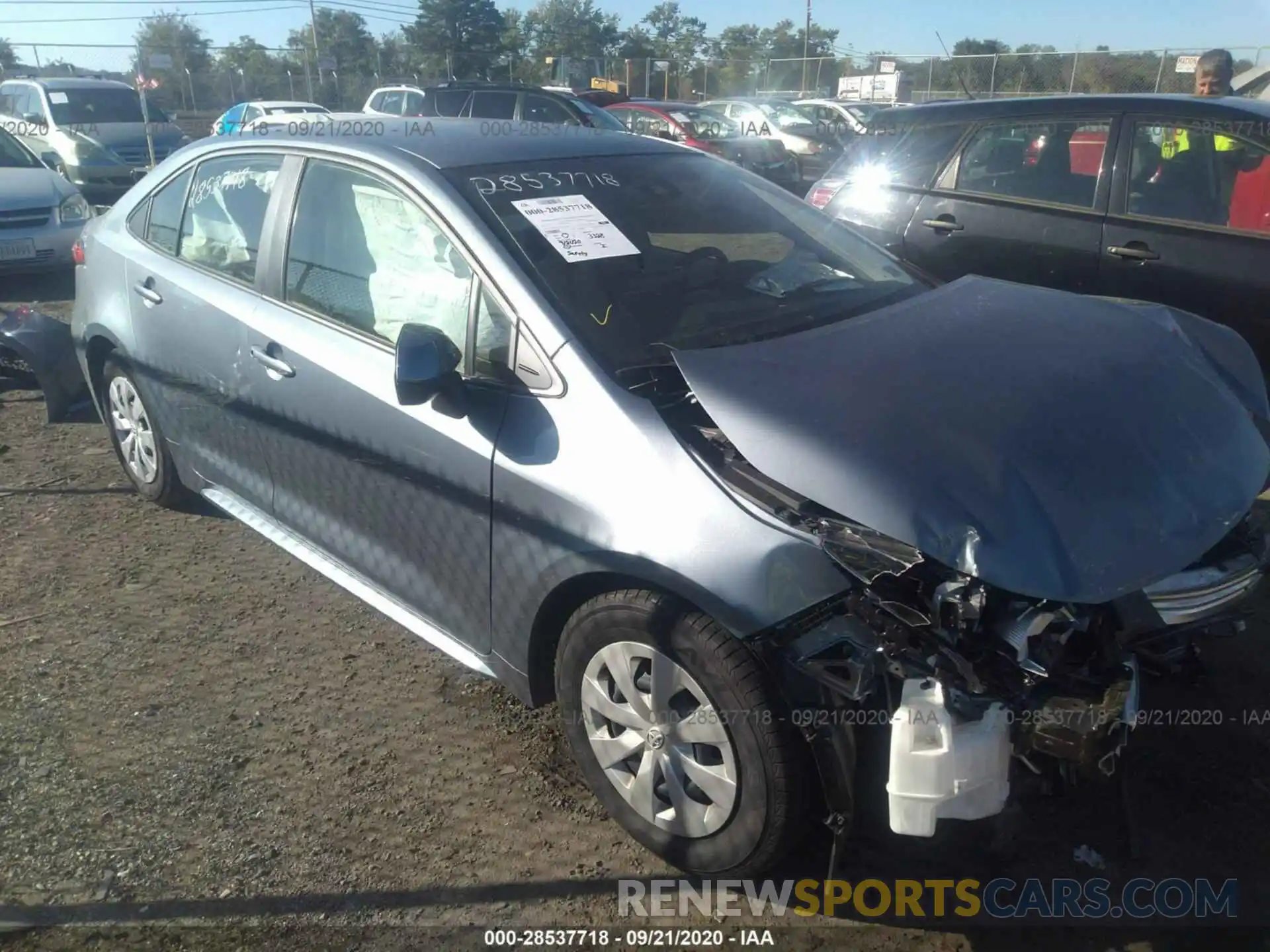 1 Photograph of a damaged car JTDDPRAE3LJ013450 TOYOTA COROLLA 2020