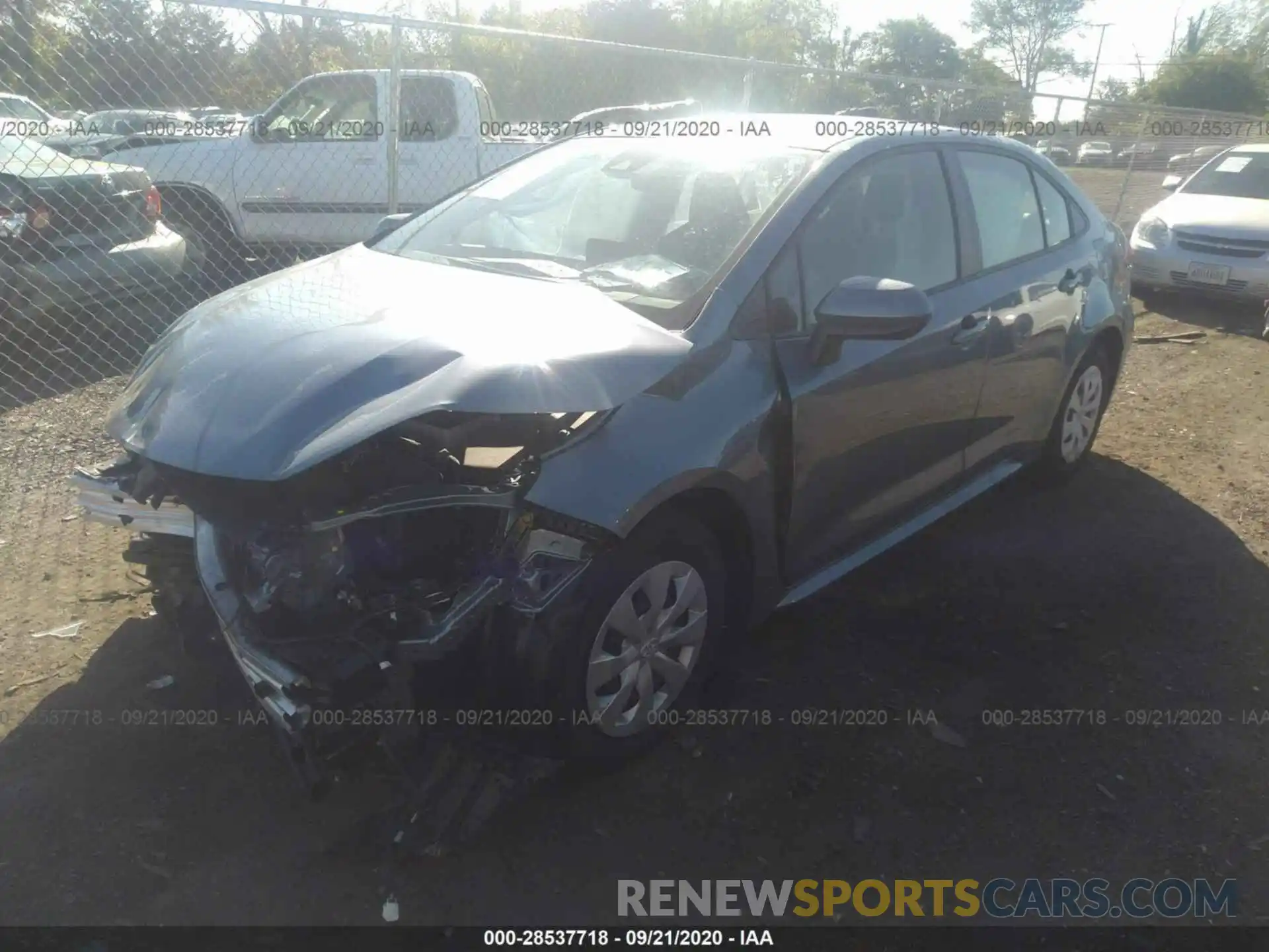 2 Photograph of a damaged car JTDDPRAE3LJ013450 TOYOTA COROLLA 2020