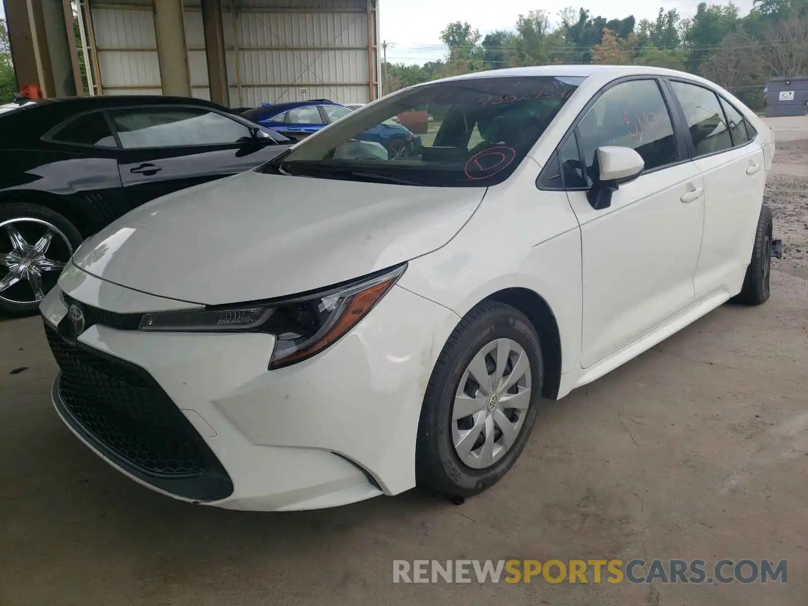 2 Photograph of a damaged car JTDDPRAE3LJ017255 TOYOTA COROLLA 2020