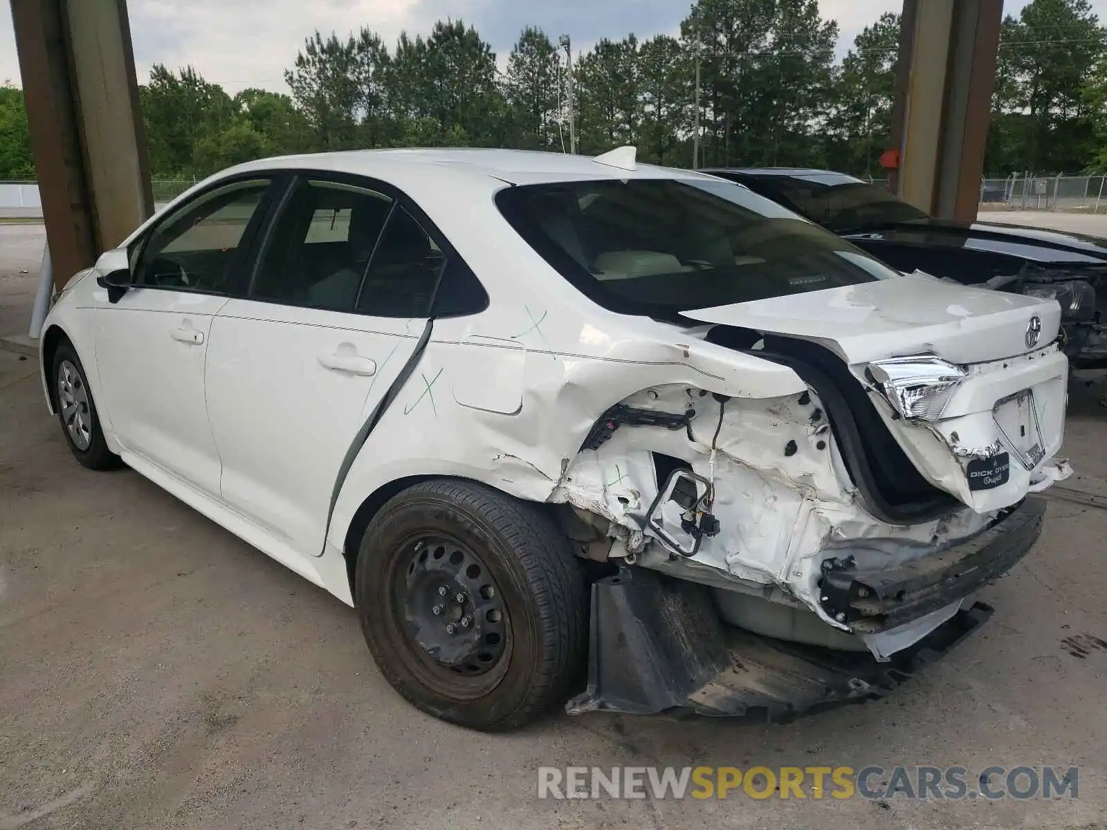 3 Photograph of a damaged car JTDDPRAE3LJ017255 TOYOTA COROLLA 2020