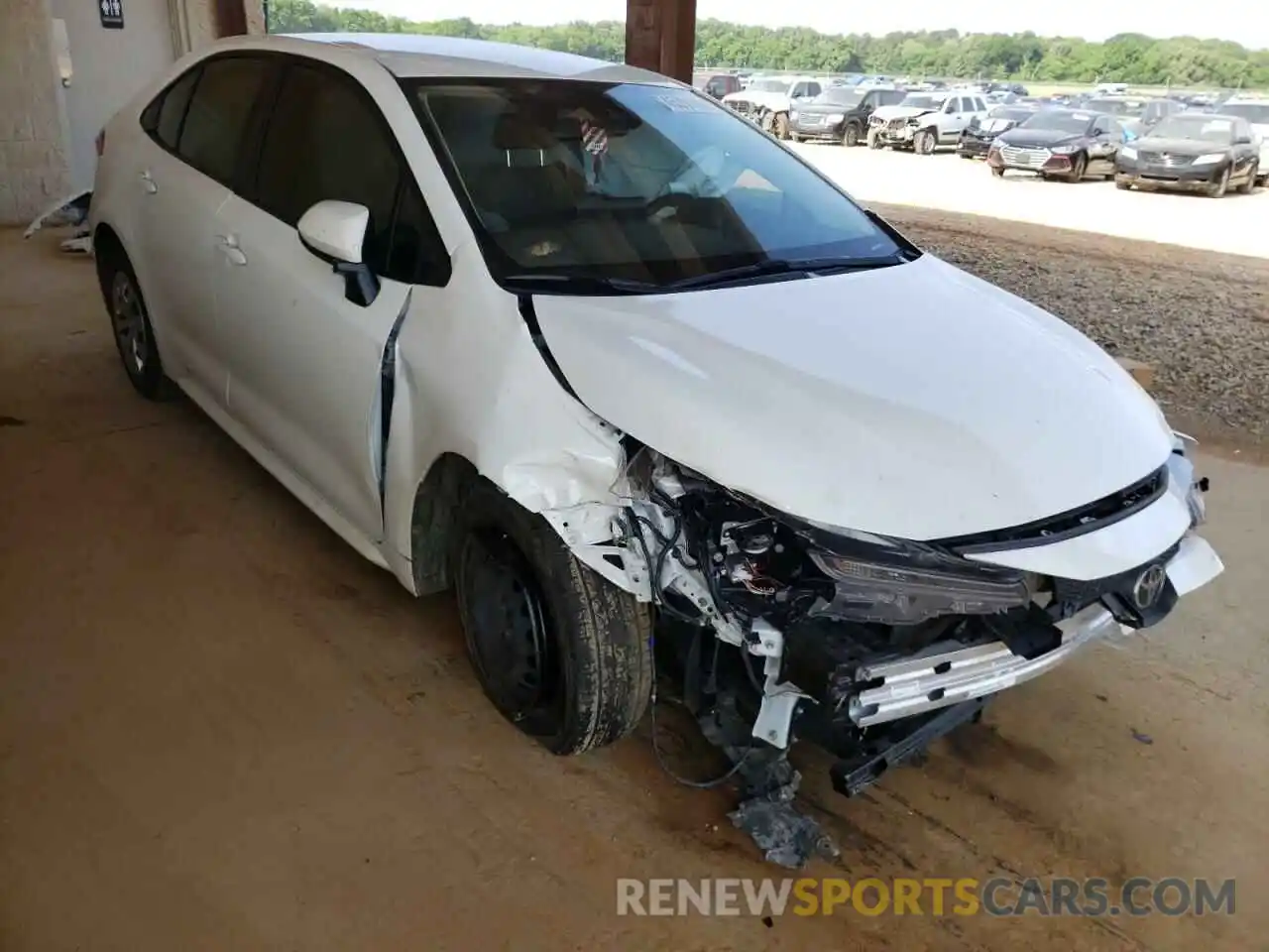 1 Photograph of a damaged car JTDDPRAE3LJ029664 TOYOTA COROLLA 2020