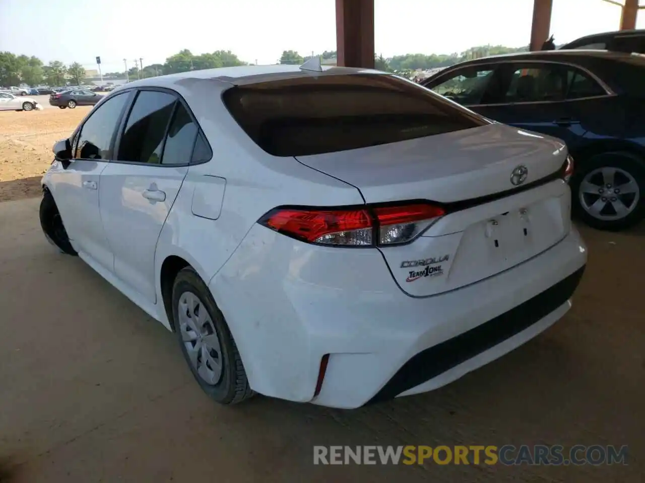 3 Photograph of a damaged car JTDDPRAE3LJ029664 TOYOTA COROLLA 2020