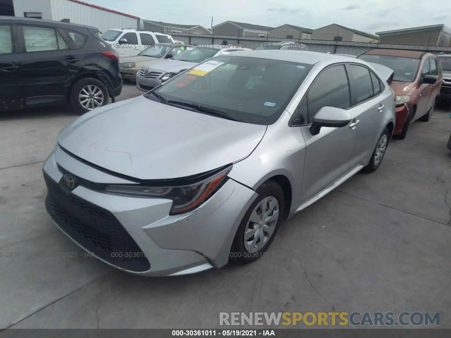 2 Photograph of a damaged car JTDDPRAE3LJ032807 TOYOTA COROLLA 2020