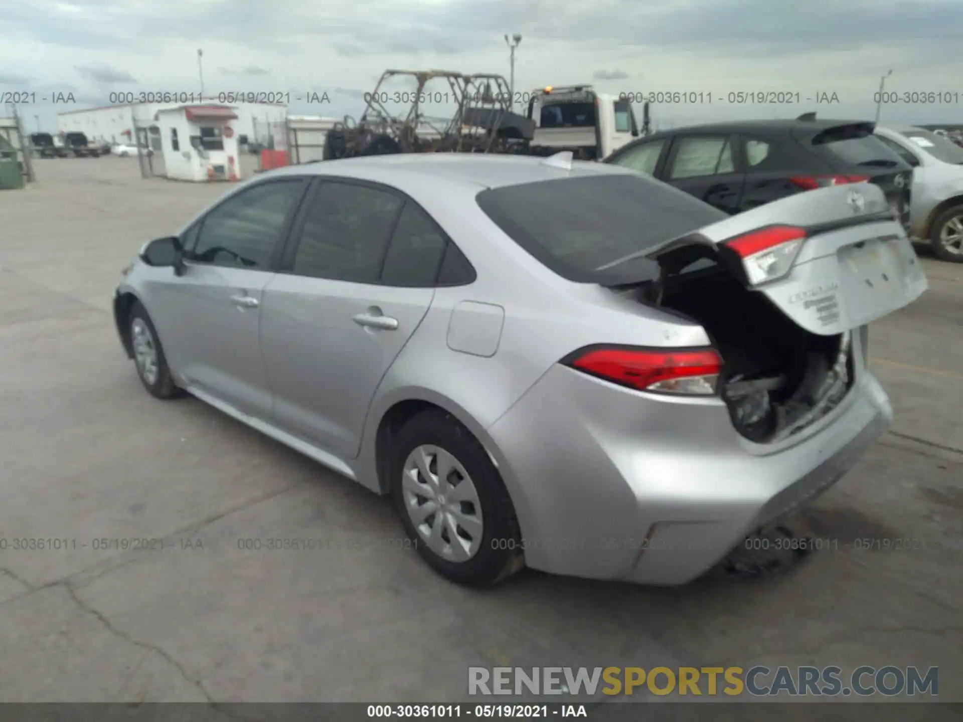 3 Photograph of a damaged car JTDDPRAE3LJ032807 TOYOTA COROLLA 2020