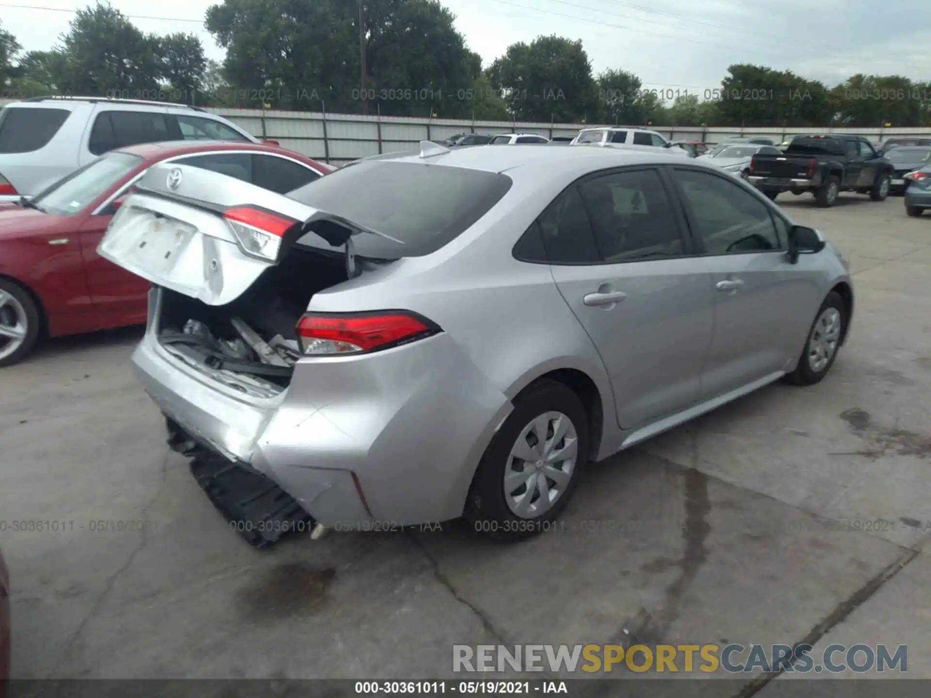 4 Photograph of a damaged car JTDDPRAE3LJ032807 TOYOTA COROLLA 2020