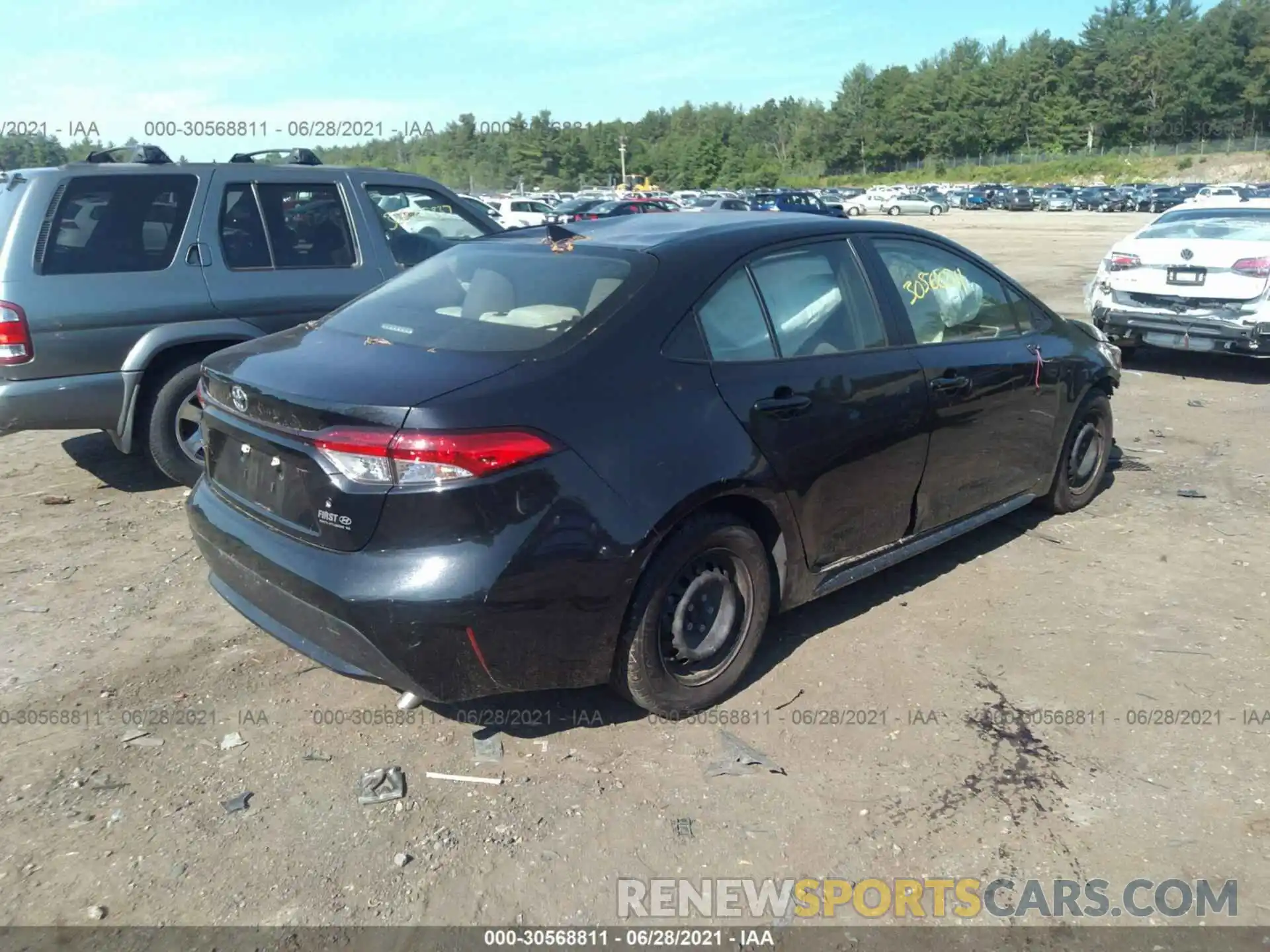 4 Photograph of a damaged car JTDDPRAE3LJ035092 TOYOTA COROLLA 2020